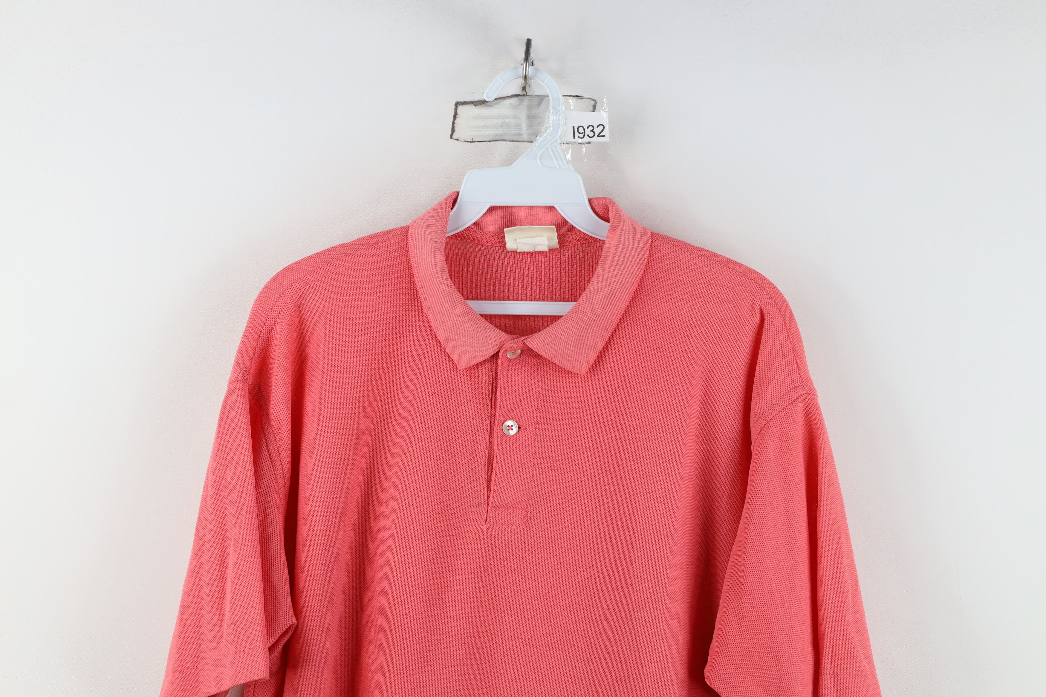 L.L. Bean Vintage 90s LL Bean Double L Cotton Knit Golf Polo Pink USA Size US XL / EU 56 / 4 - 2 Thumbnail