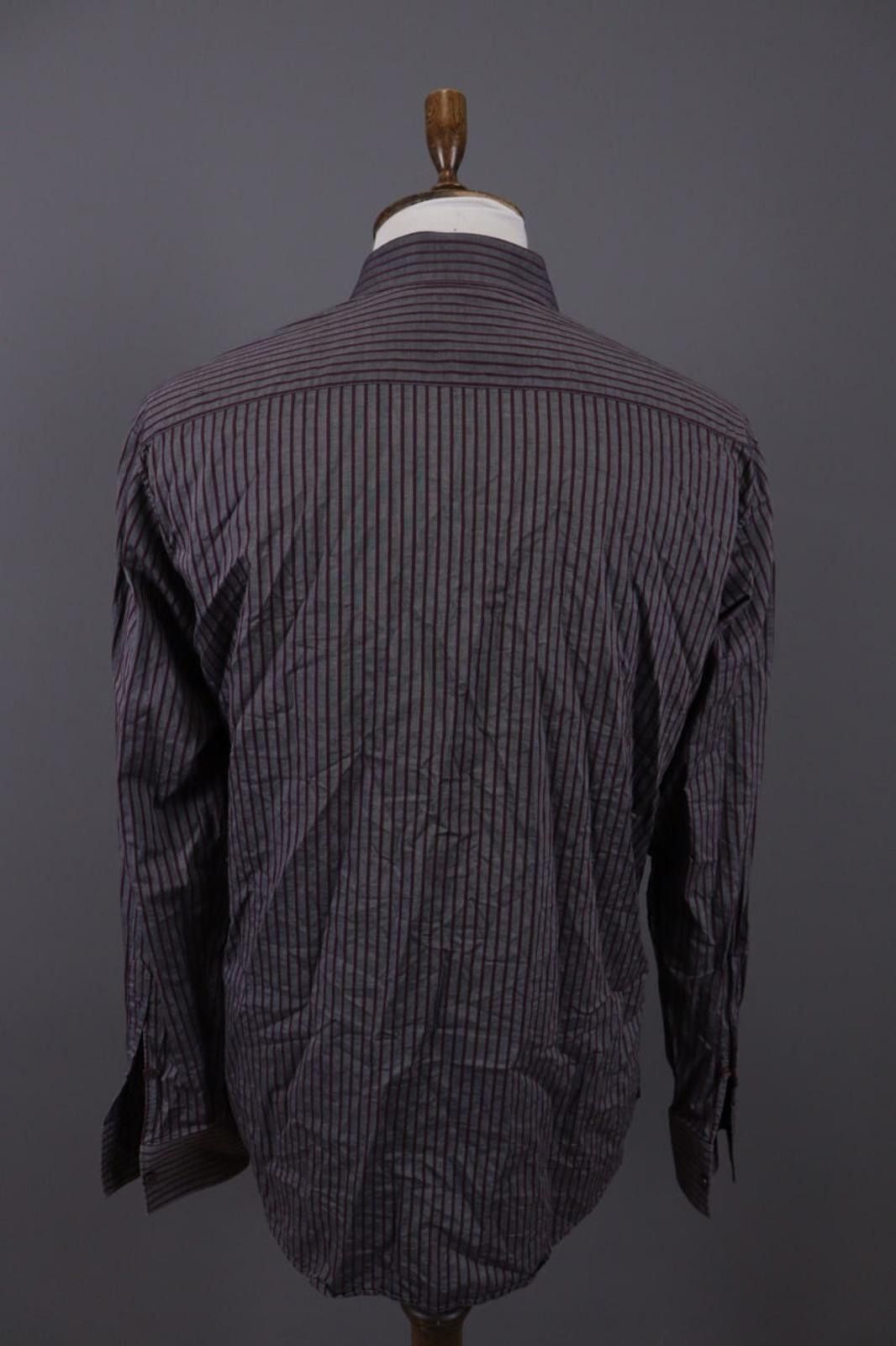 Ermenegildo Zegna Zegna City Gray Striped Button Down Shirt Size 43 / 17 Size US M / EU 48-50 / 2 - 11 Thumbnail