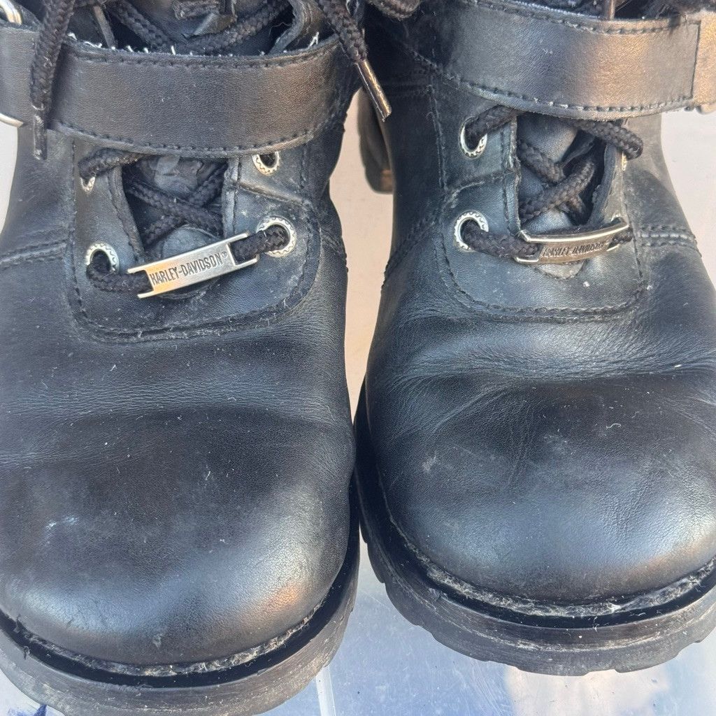 Harley Davidson Harley-Davidson Combat Moto Black Leather Boots Size 8 Size US 6 / IT 36 - 7 Thumbnail