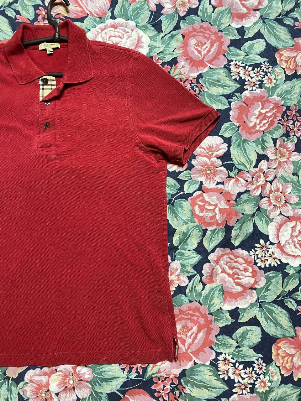 Burberry Burberry London Classic Fit Polo Shirt in Red Size US M / EU 48-50 / 2 - 7 Thumbnail