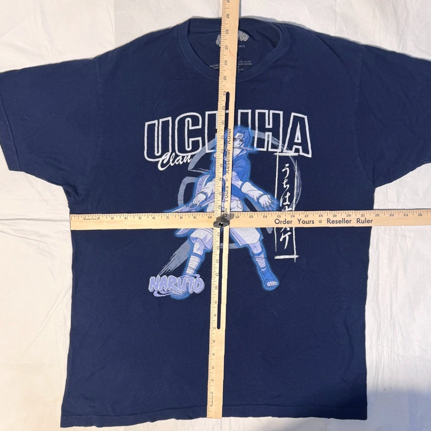 Vintage Naruto T-Shirt Logo Graphic Print Short Sleeve Crew Neck Navy Blue L Men Size US L / EU 52-54 / 3 - 3 Thumbnail