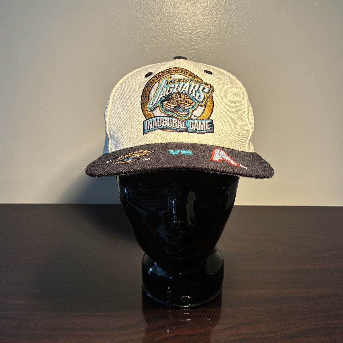 Logo Athletic Jacksonville Jaguars Vs Houston Oilers Inaugural Game Hat Size ONE SIZE - 3 Thumbnail