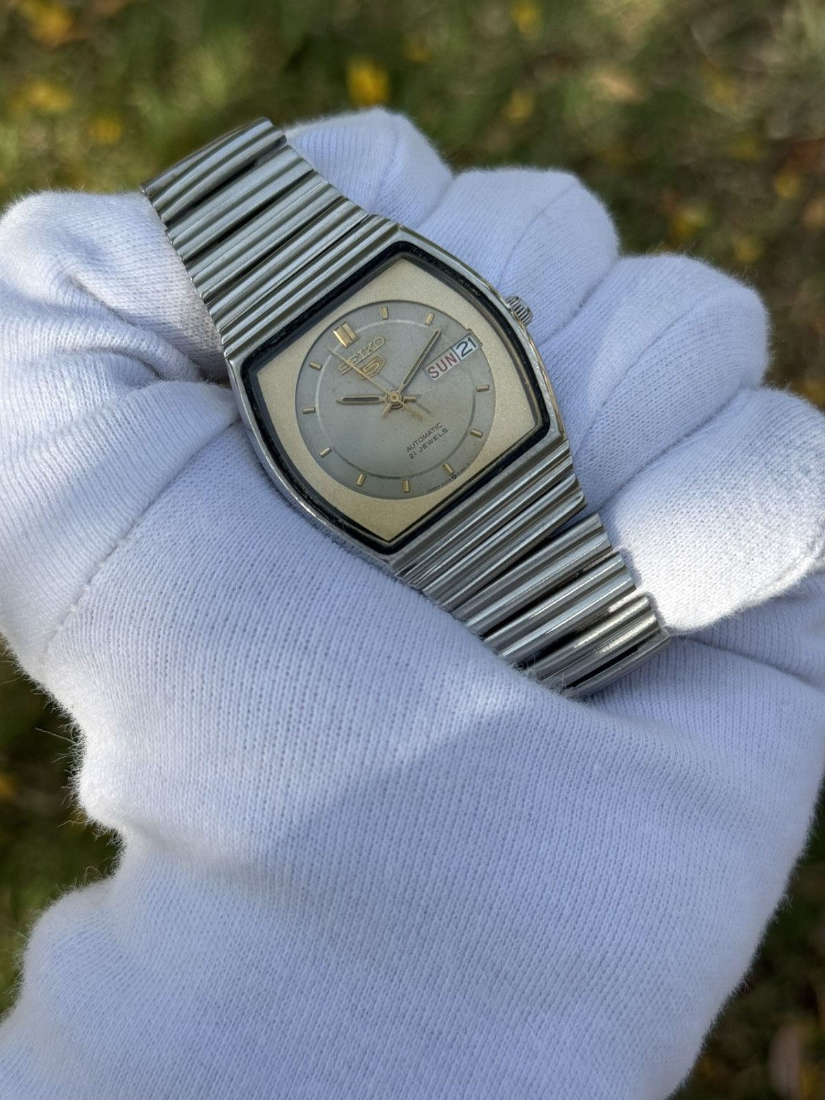 Seiko Vintage Seiko 5 Automatic japan Watch:gray Dial, retro Case Size 36 - 17 Thumbnail