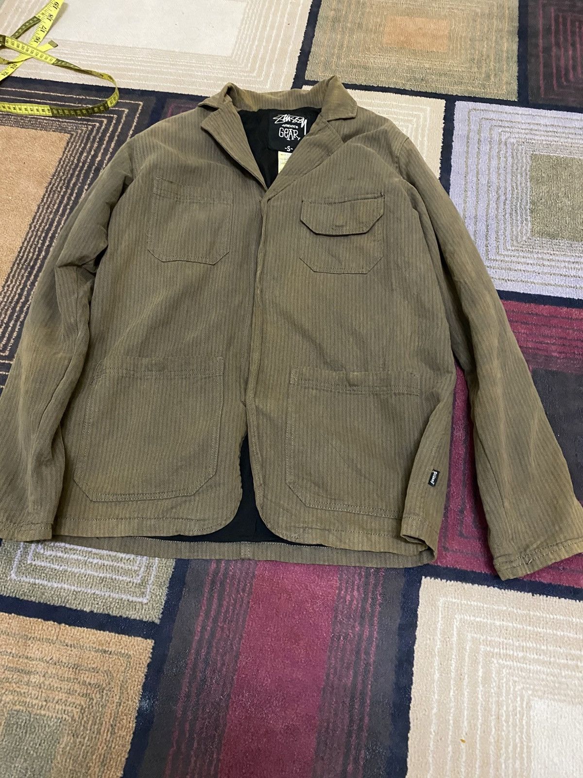 Stussy VINTAGE STUSSY JAPAN HERRINGBONE 4 POCKET JACKET Size US S / EU 44-46 / 1 - 2 Thumbnail