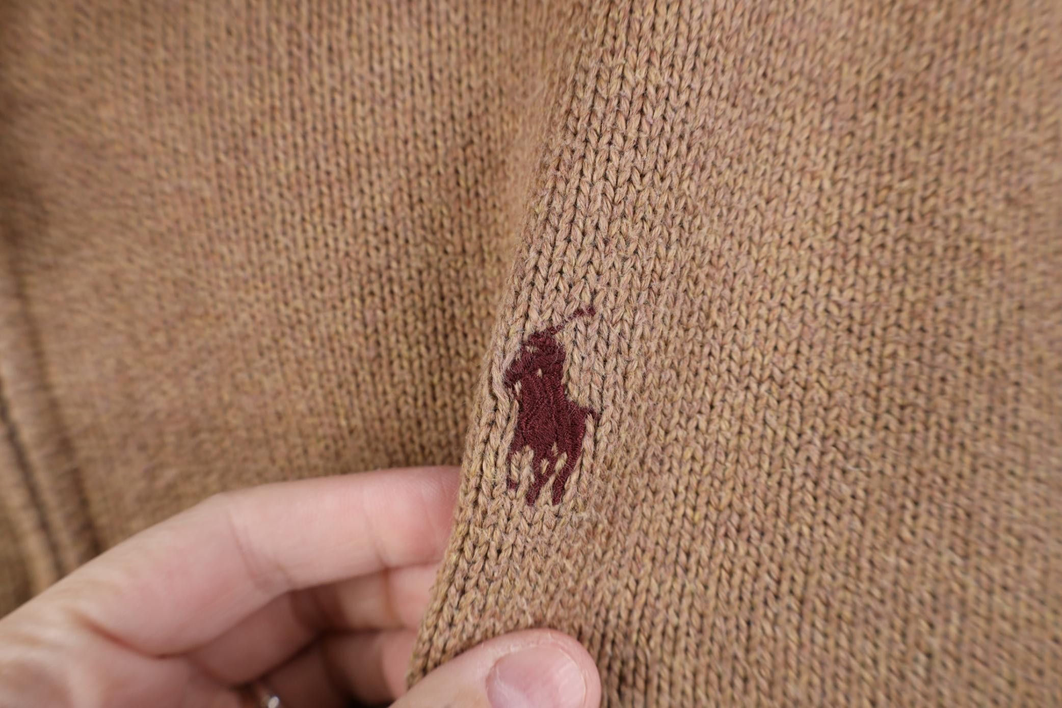 Polo Ralph Lauren Vintage Ralph Lauren Cotton Ribbed Knit 1/4 Zip Sweater Size US L / EU 52-54 / 3 - 4 Thumbnail