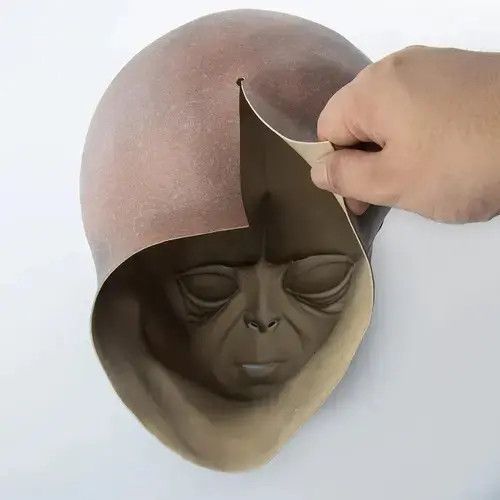 Designer Alien Mask Halloween Size ONE SIZE - 4 Thumbnail