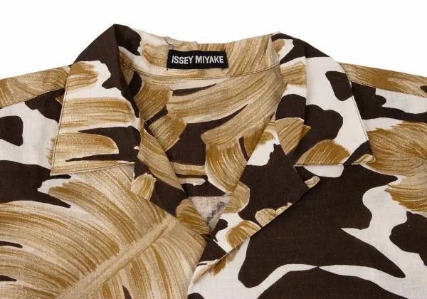 Issey Miyake Issey Miyake Printed cotton and linen short-sleeved shirt Size US M / EU 48-50 / 2 - 2 Thumbnail