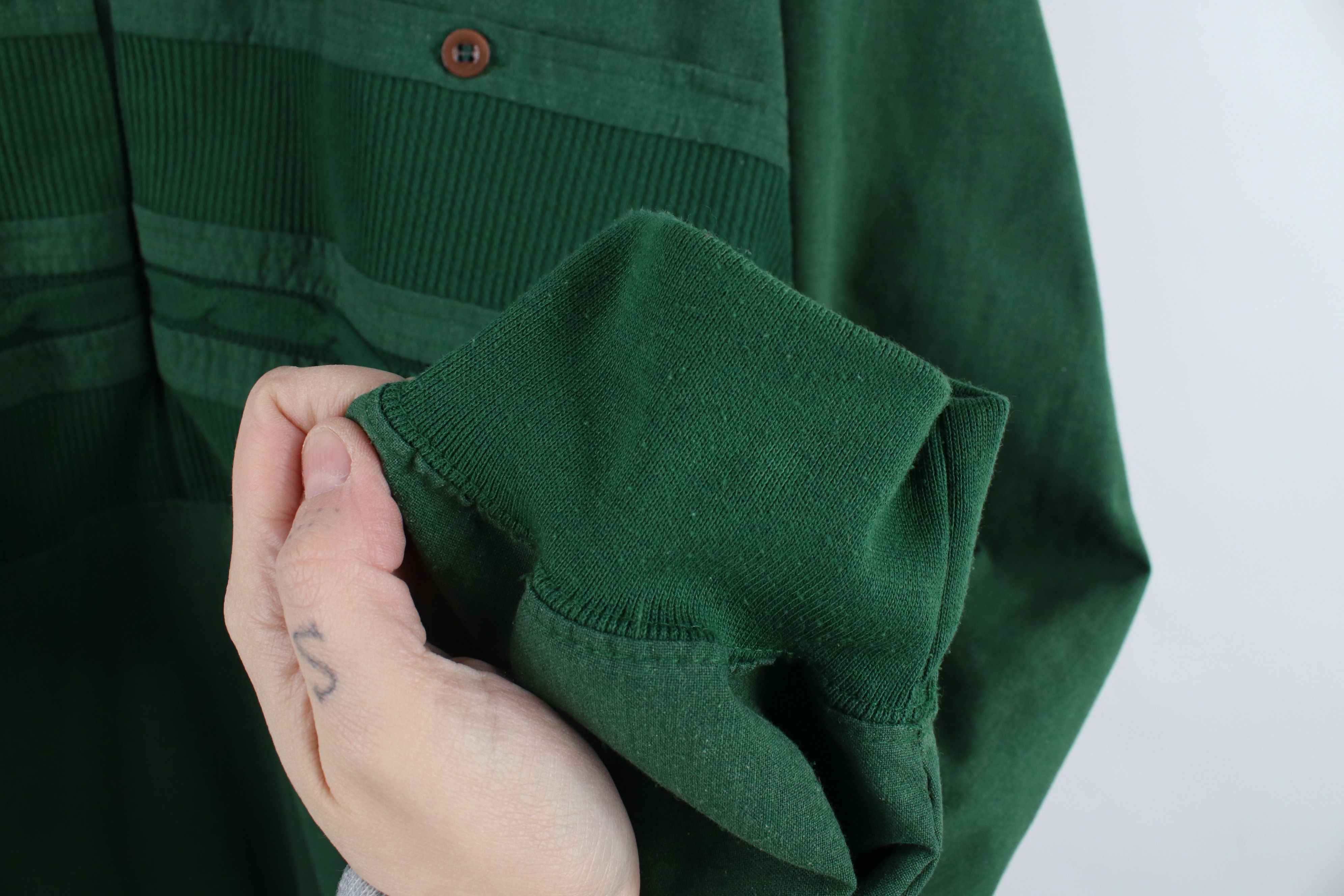 Vintage Vintage 90s Streetwear Cable Knit Half Zip Pullover Jacket Size US XXL / EU 58 / 5 - 7 Thumbnail
