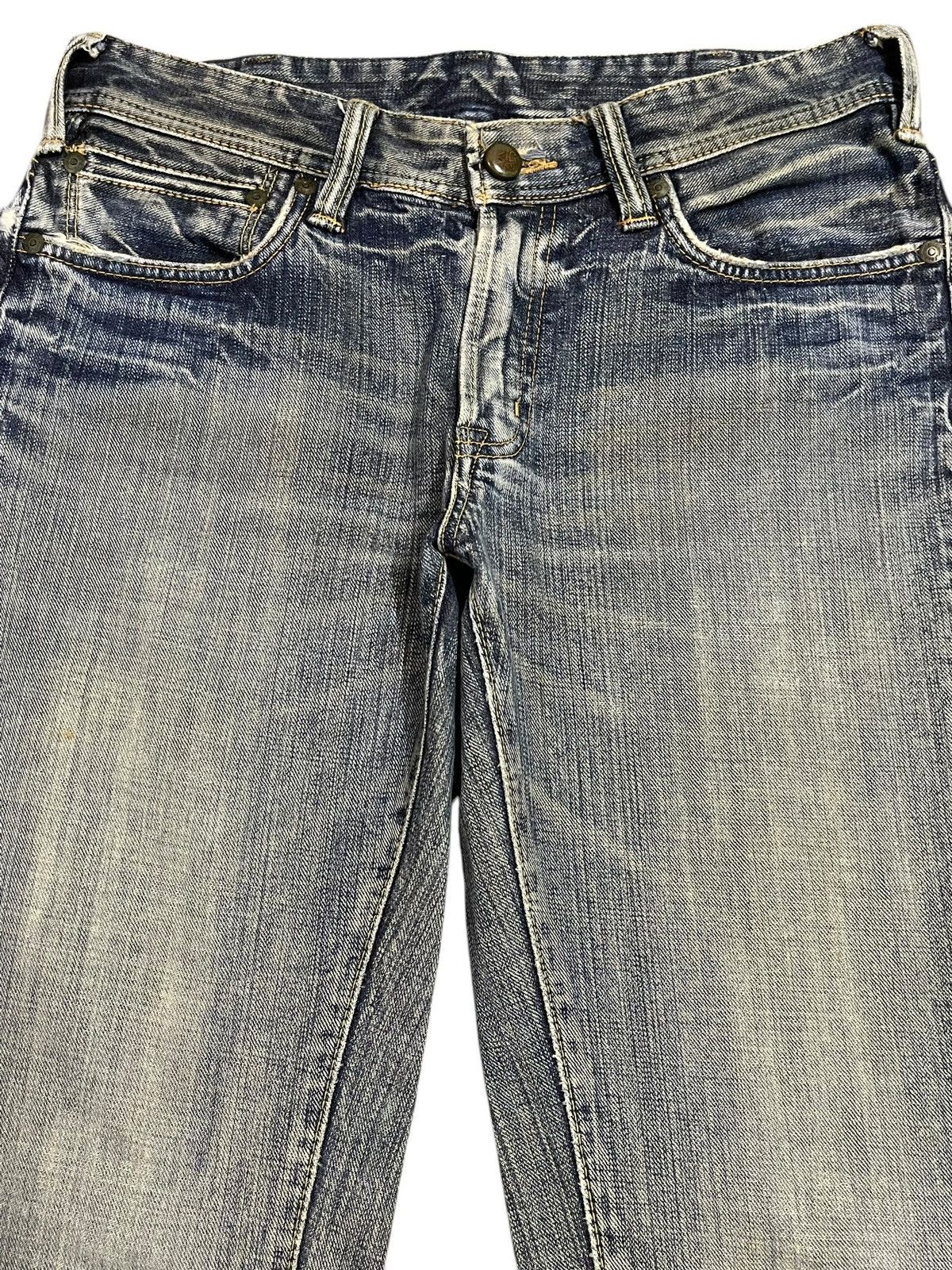 Big John Vintage Big John Blue Faded Wash Style Flare Jeans Size US 32 / EU 48 - 3 Thumbnail