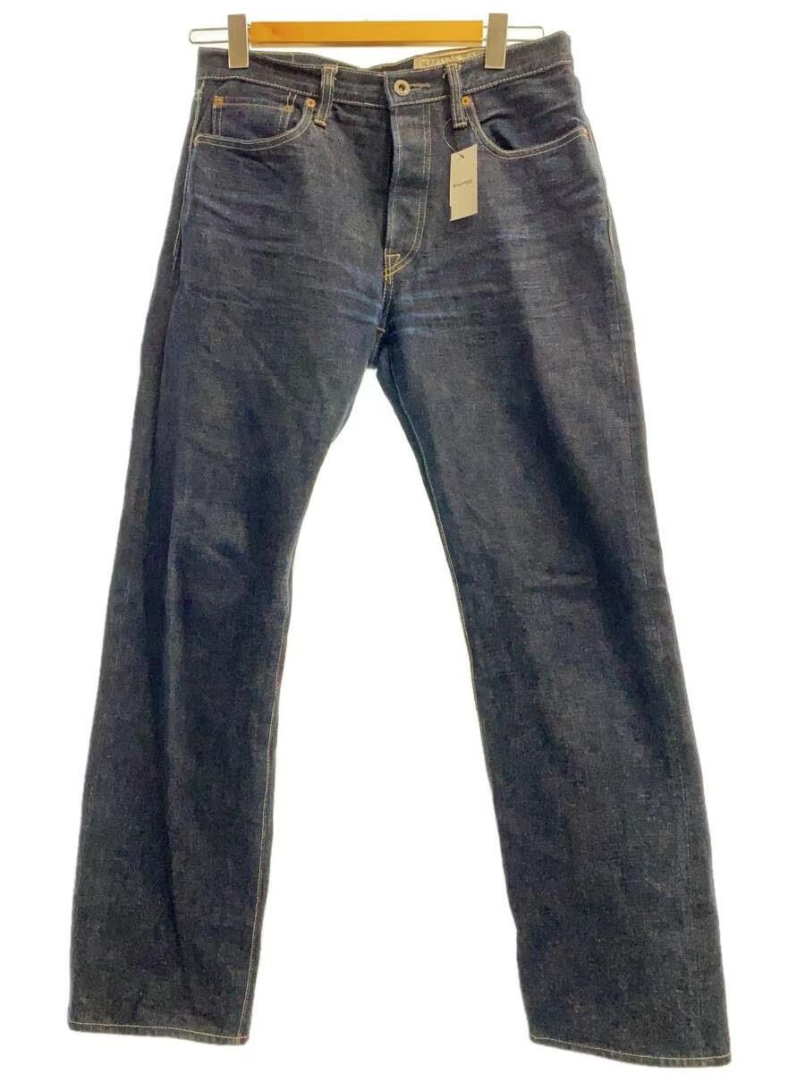 image of Kapital Straight Leg Denim Jeans in Navy, Men's (Size 31)