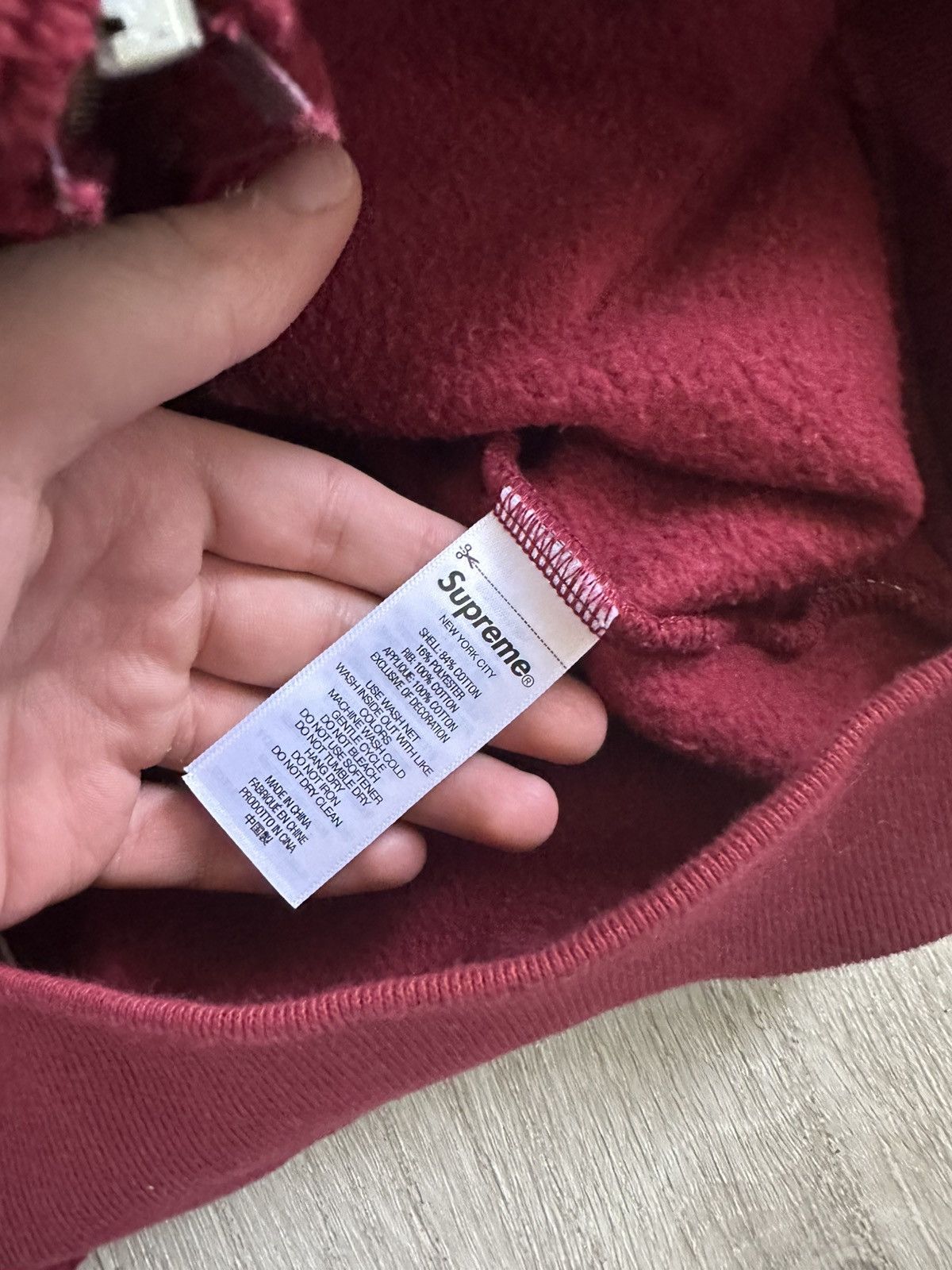 Supreme Supreme Warriors Applique Hooded Zip Up Sweatshirt CARDINAL Size US M / EU 48-50 / 2 - 11 Thumbnail