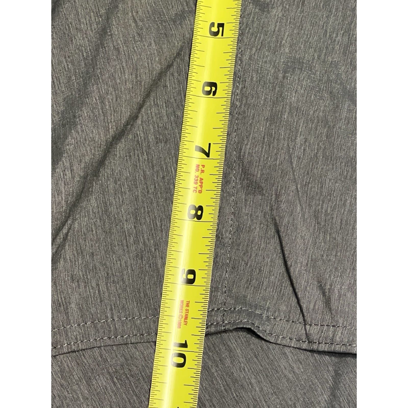 Patagonia Patagonia Shorts 36x9.5 Stretch Wavefarer Walk Drawstring Flat Front Stretch Mens Gray Size US 36 / EU 52 - 5 Thumbnail
