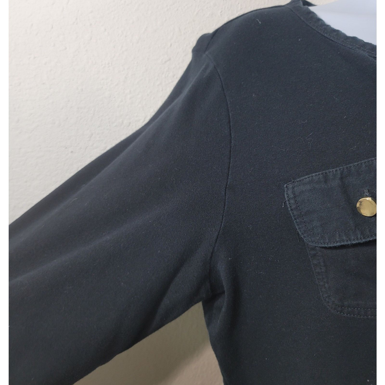 Other Charter Club Black Luxury Woman V Neck Henley Top 2X Size XXL / US 16-18 / IT 52-54 - 5 Thumbnail