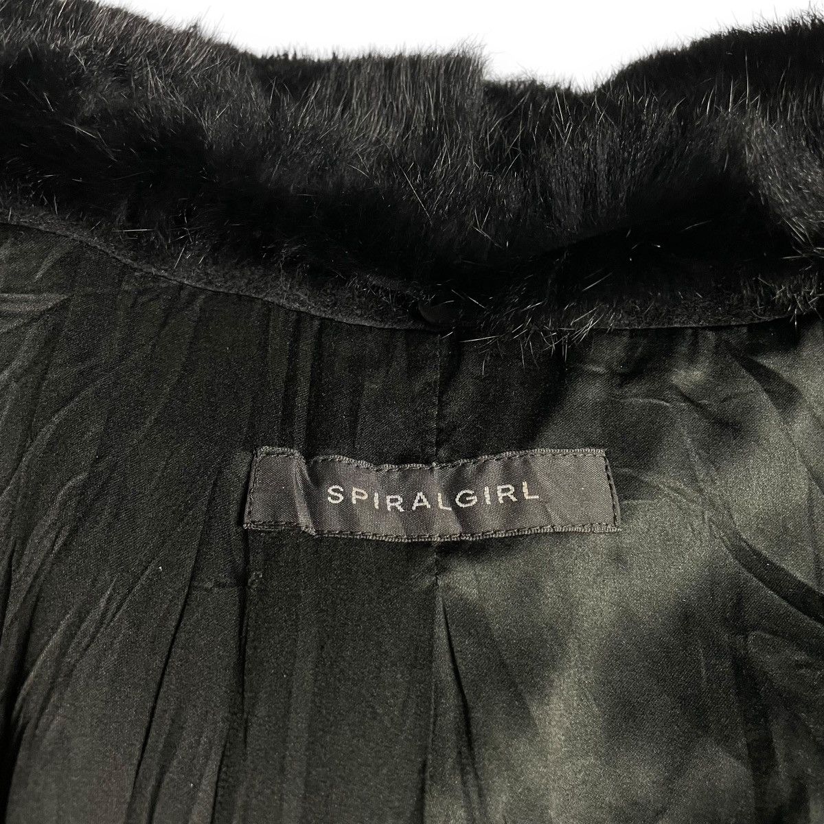 If Six Was Nine × Japanese Brand × Le Grande Bleu (L.G.B.) 🇯🇵 SPIRAL GIRL LINED FUR BUTTON UP WOOL HEAVY COAT JACKET Size S / US 4 / IT 40 - 15 Thumbnail