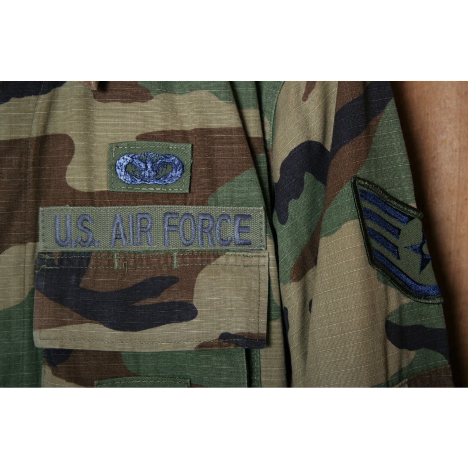 Vintage VINTAGE Woodland Camo USAF Combat BDU Jacket XS for Men Size US XS / EU 42 / 0 - 3 Thumbnail