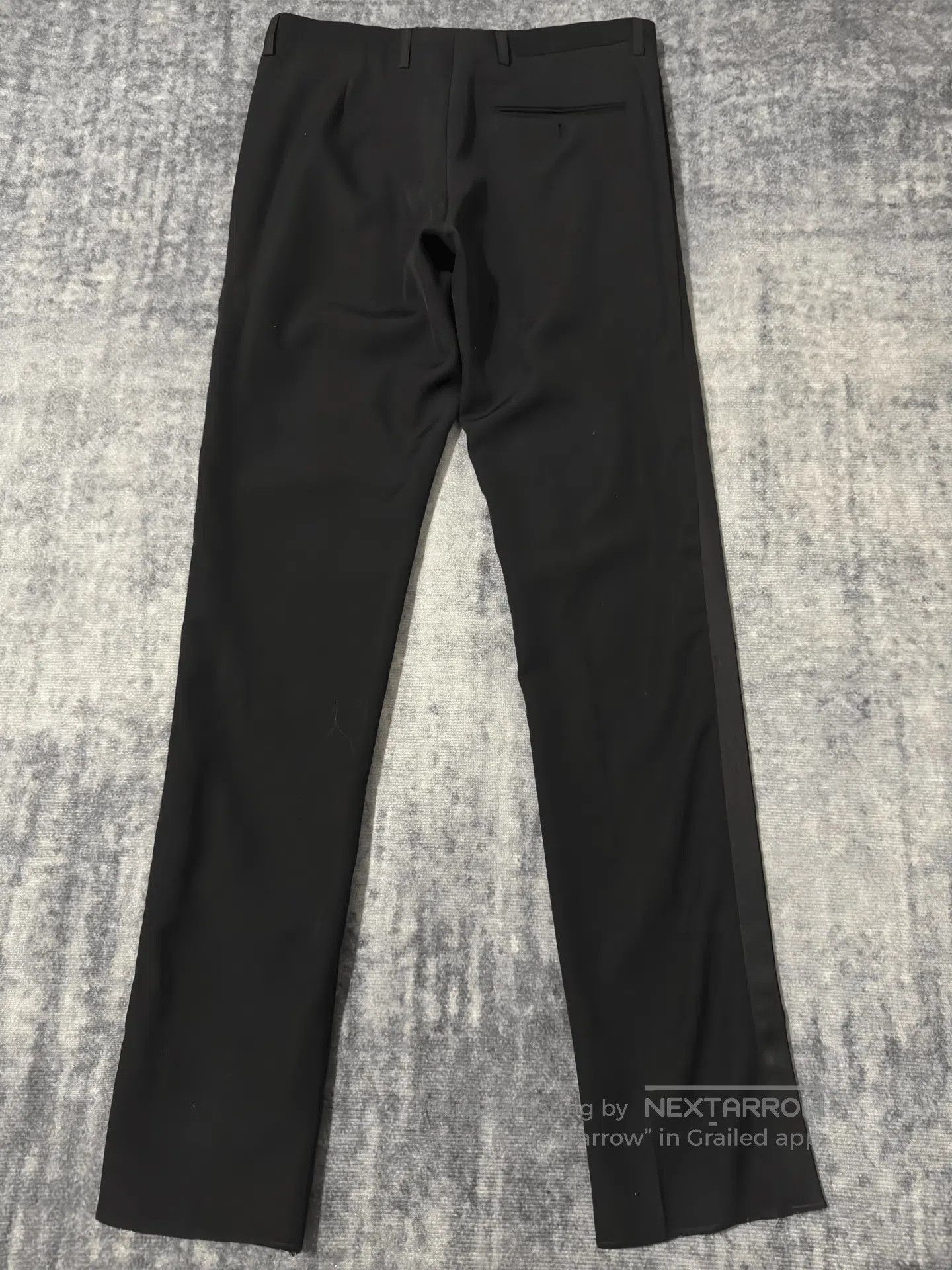 Saint Laurent Paris Saint Laurent Black Satin Smoking Pants. Size US 30 / EU 46 - 2 Thumbnail