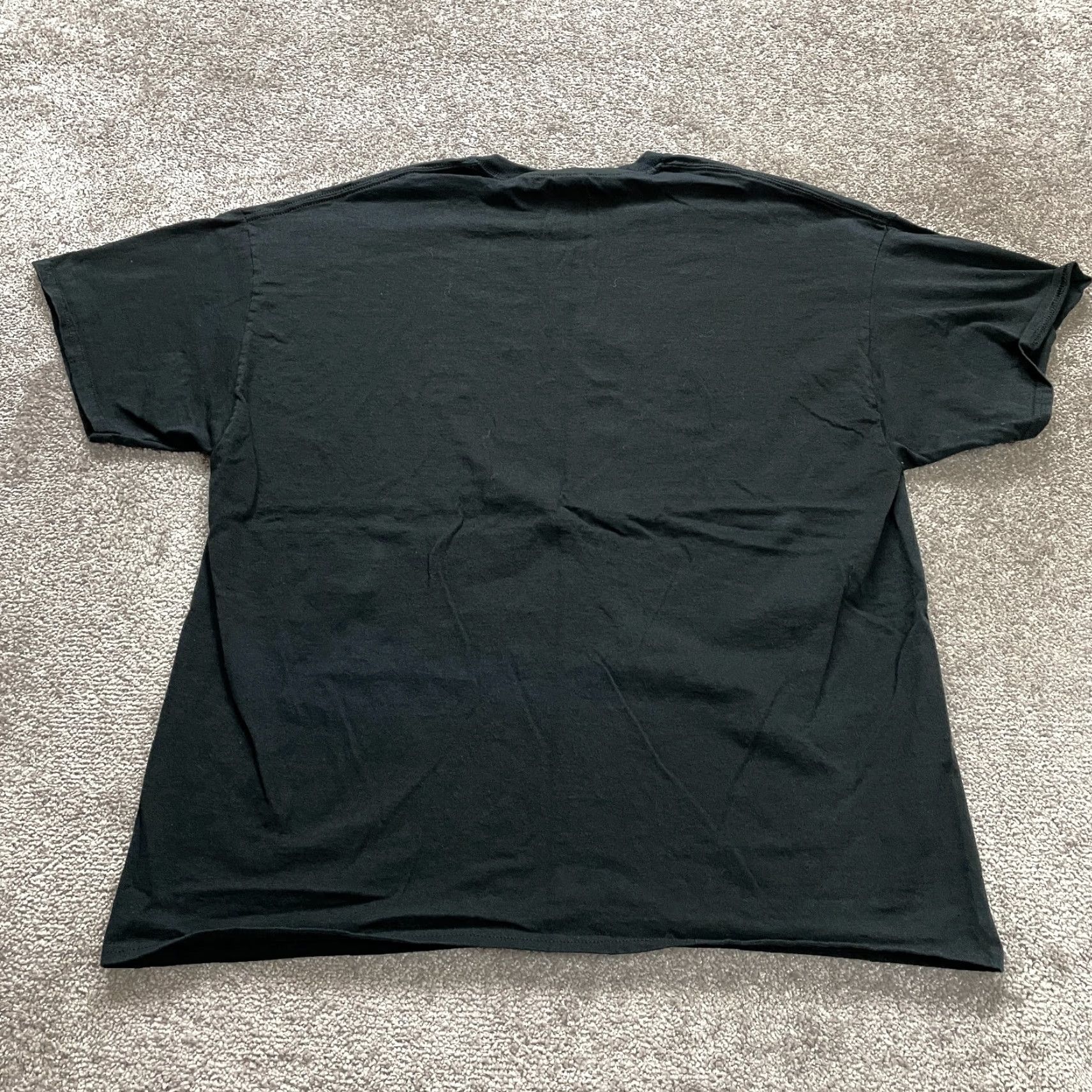 Gildan VINTAGE Gildan Heavy Cotton Shirt Mens 2XL Black Arm﻿our Spell Out Cotton Size US XXL / EU 58 / 5 - 2 Thumbnail
