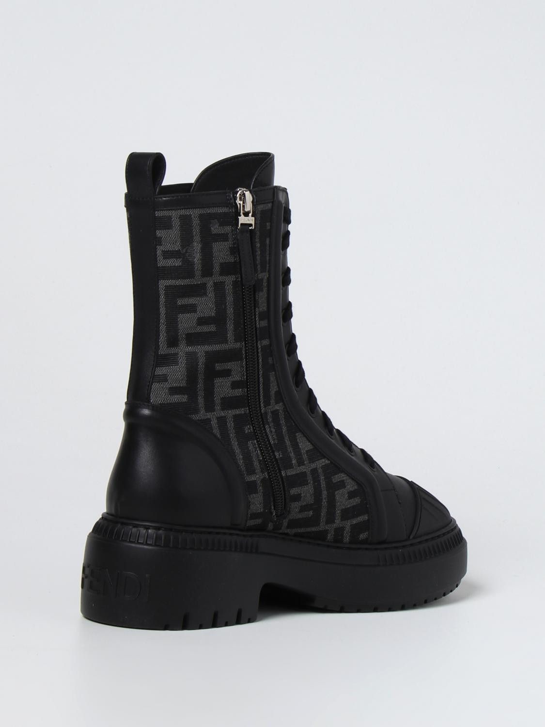 Fendi o1s1wg110226 Domino Boots in Black/Gray Size US 11 / IT 41 - 2 Thumbnail