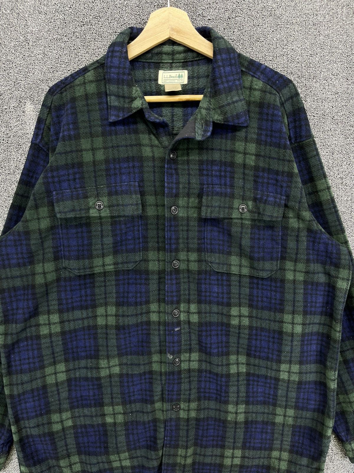 Flannel Vintage L.L. Bean Shadows Plaid Shirts Button Up Flannel Size US L / EU 52-54 / 3 - 4 Thumbnail