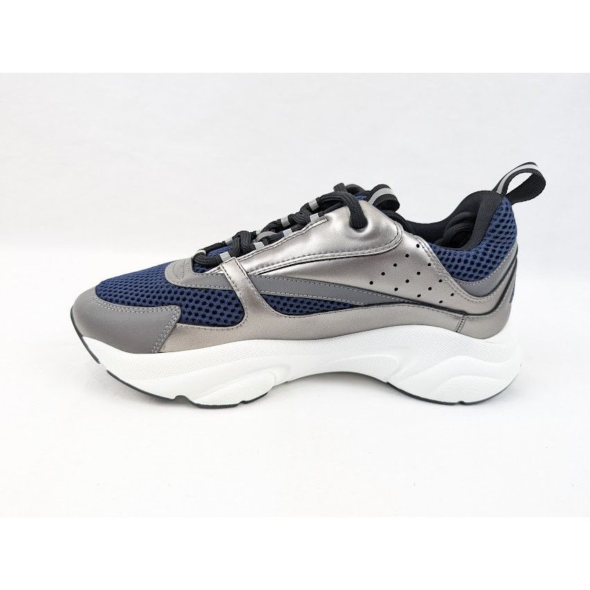 Dior o1rshd1 B22 Calfskin Mesh Sneakers in Grey/Blue Size US 8 / EU 41 - 8 Thumbnail