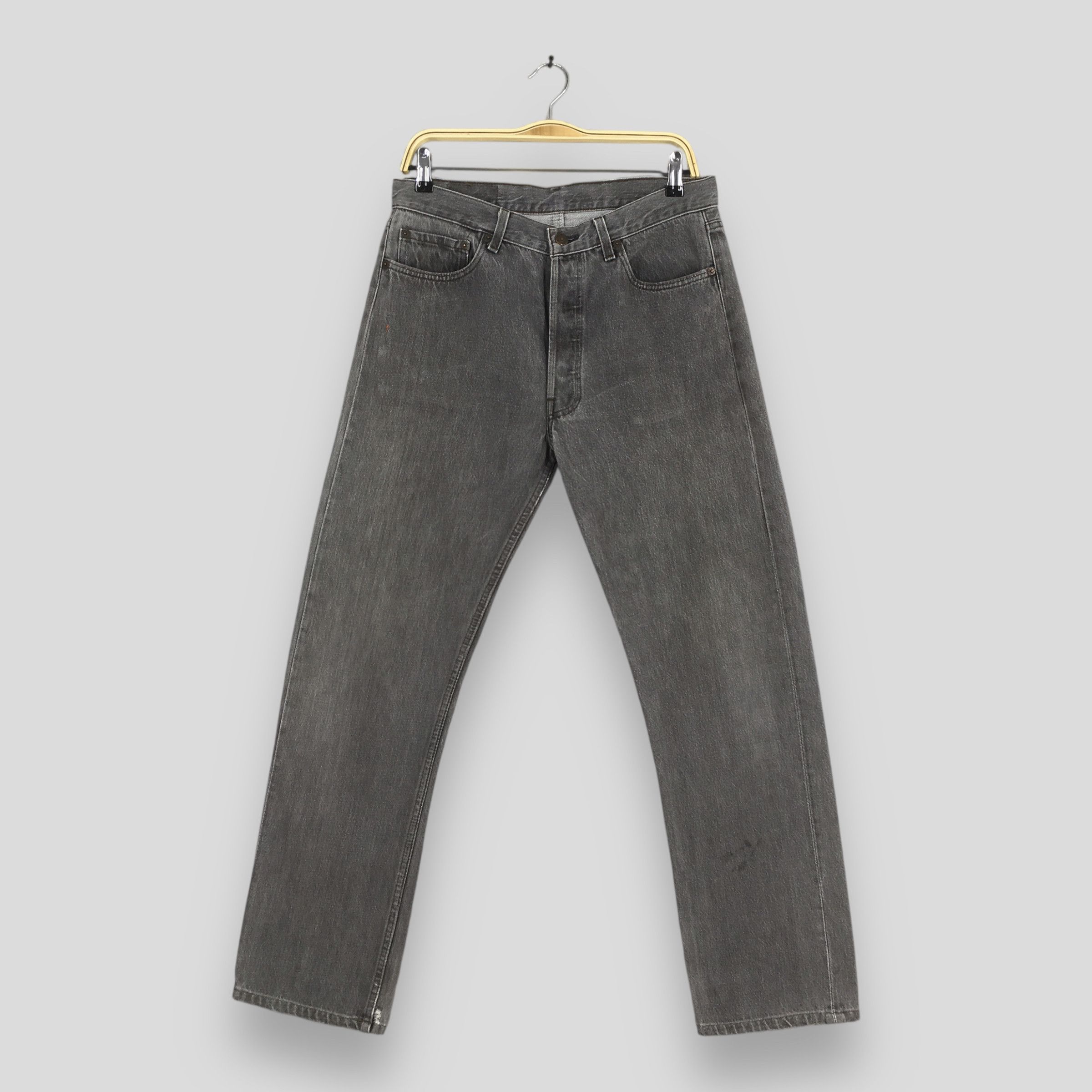 Levi's Size 31x29.5 Vintage 80s Levi's 501 Faded Black Jeans S1665 Size US 31 - 1 Thumbnail