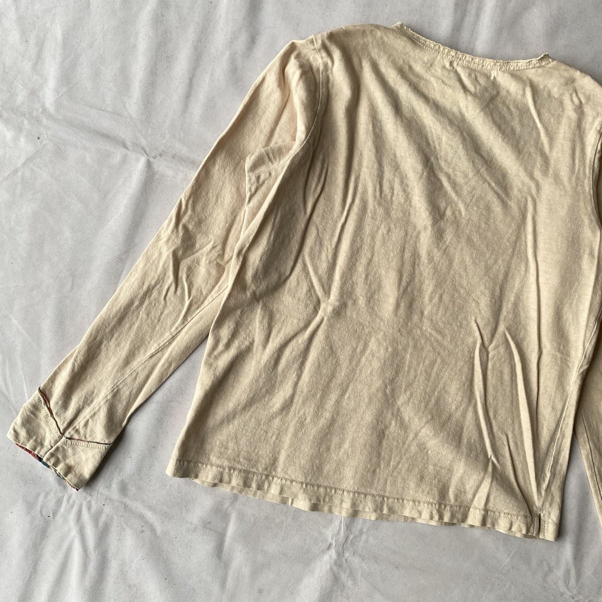 If Six Was Nine × Issey Miyake × Japanese Brand Basic Japanese Raw Asymmetrical Cut Issey Miyake Style Tees Size US L / EU 52-54 / 3 - 10 Thumbnail