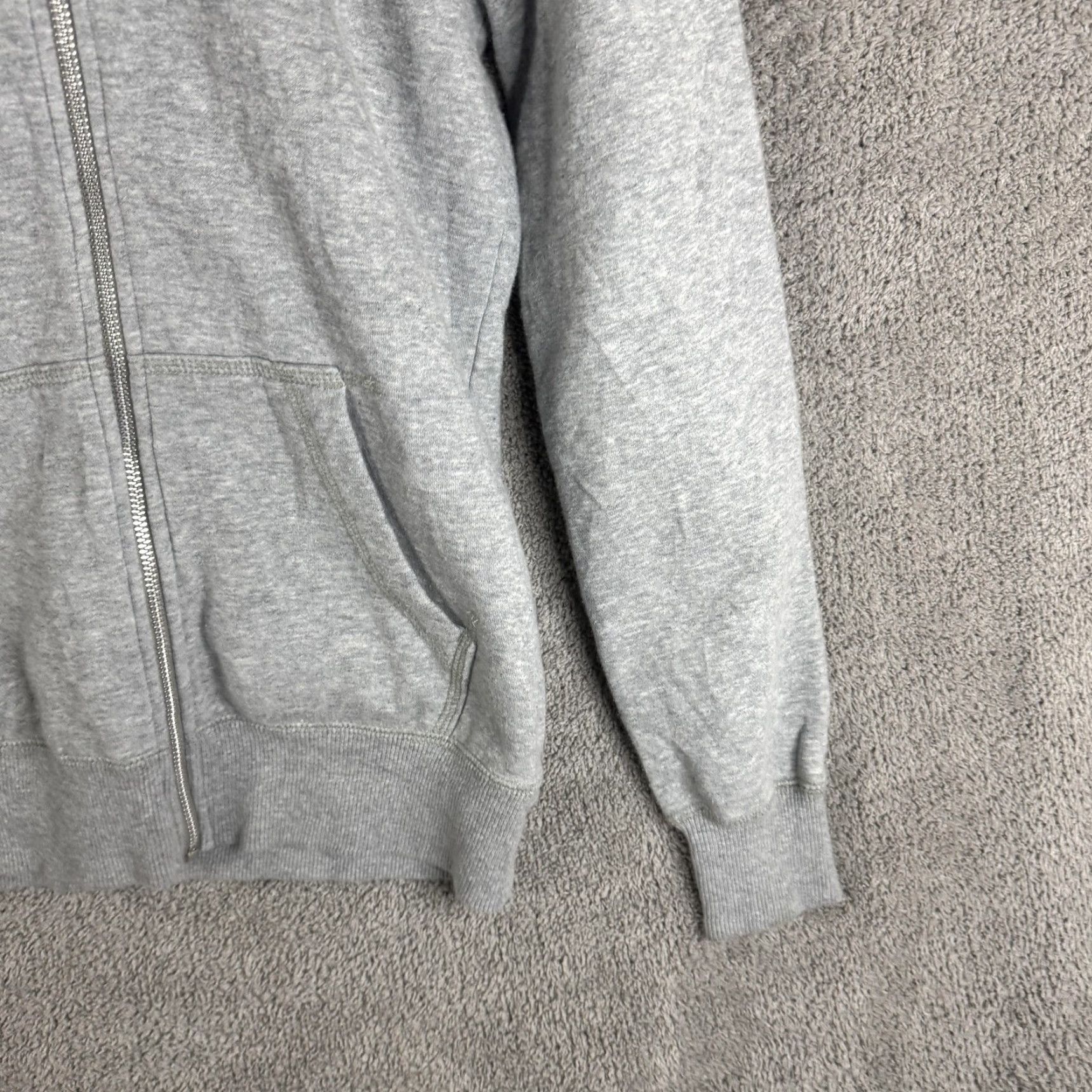 Nike Nike Hoodie Mens Small Gray Full Zip Fleece Sweatshirt Swoosh Logo Regular Fit Size US S / EU 44-46 / 1 - 3 Thumbnail