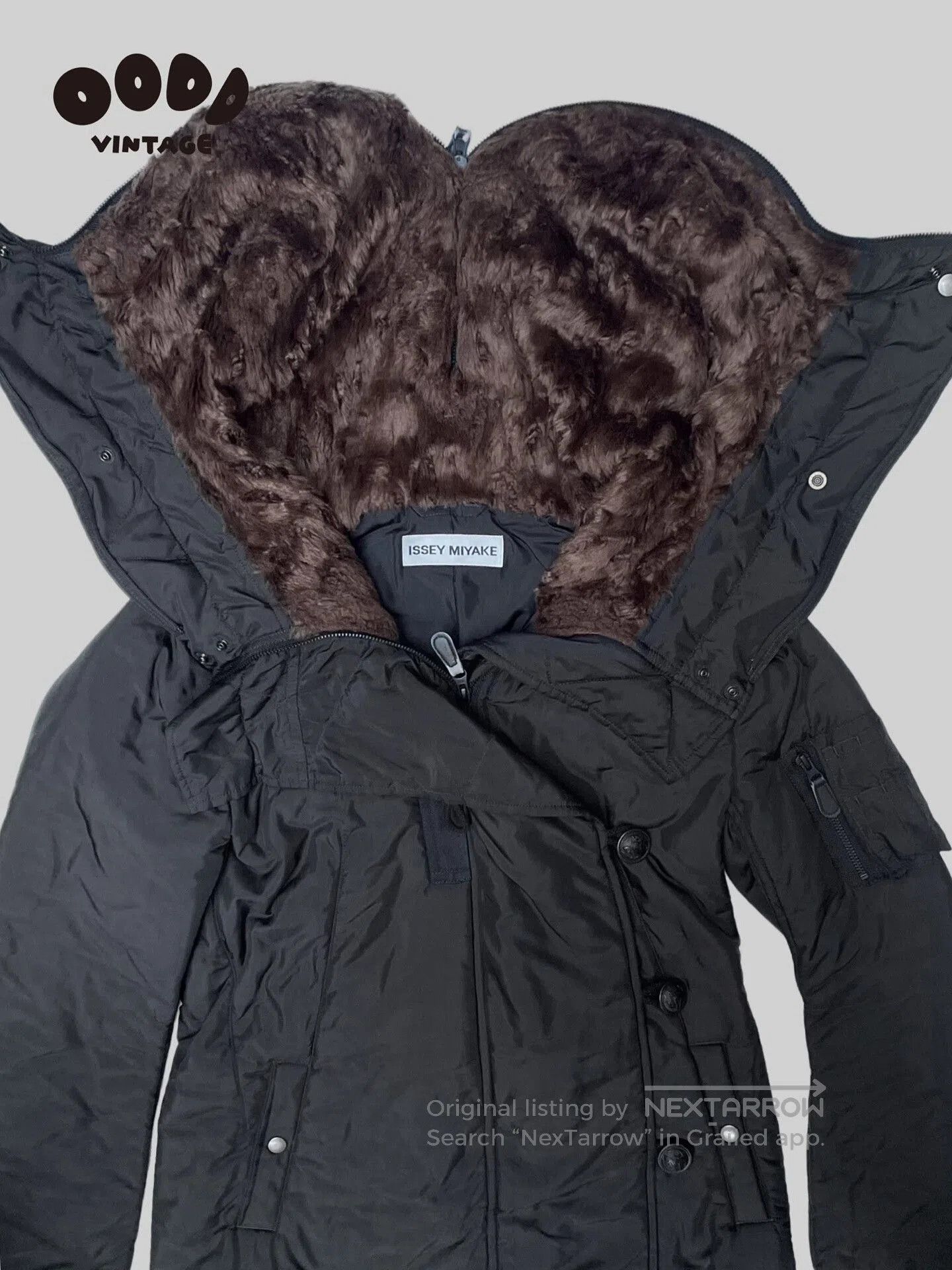 Issey Miyake Issey Miyake Black Fur Hooded Parka. Size M / US 6-8 / IT 42-44 - 4 Thumbnail