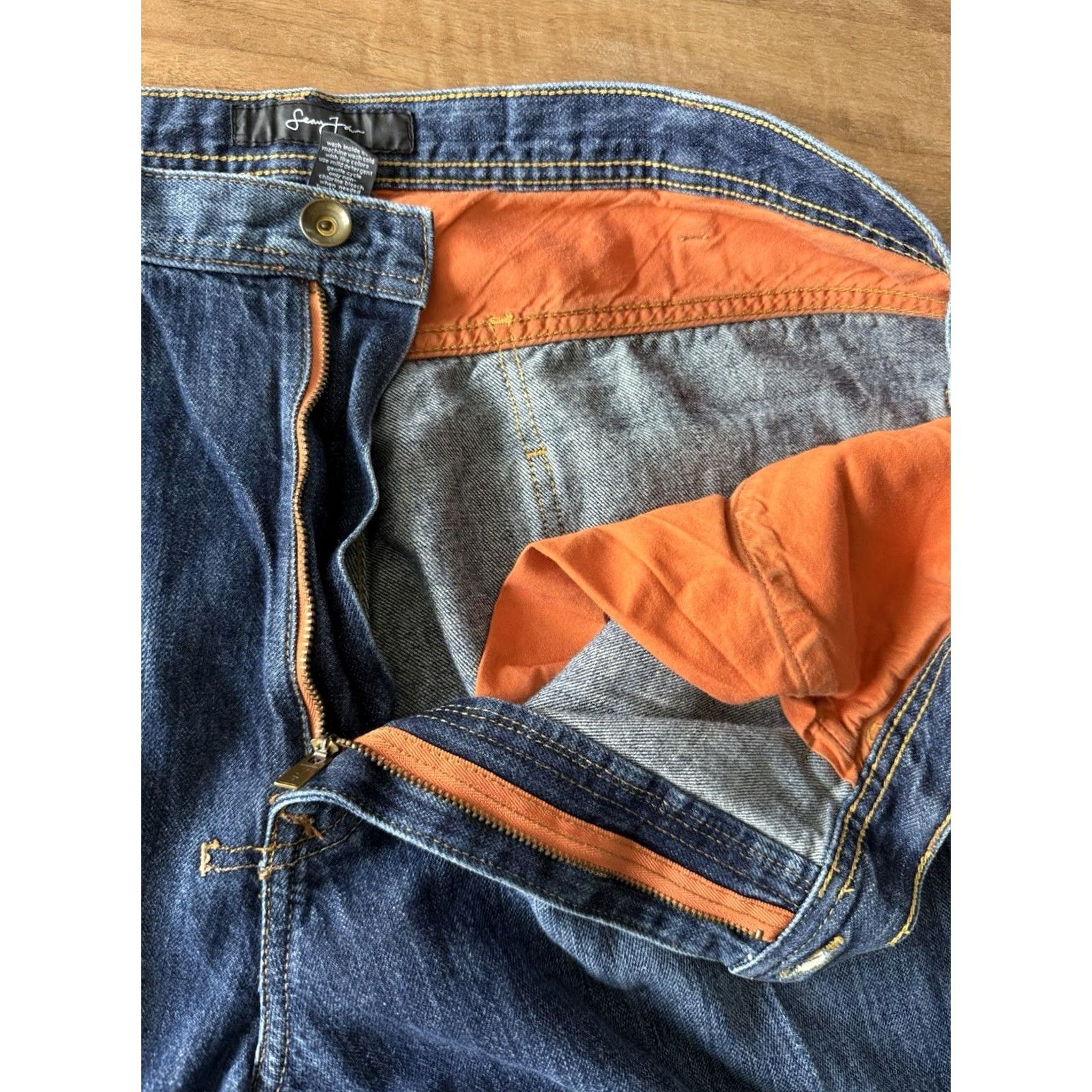 Sean John Y2K Sean John Jeans Men 40x34 Baggy Hip Hop Logo Embroidered Blue Denim 90s City Grunge Retro Logo Jeans Mens Size US 40 / EU 56 - 4 Thumbnail
