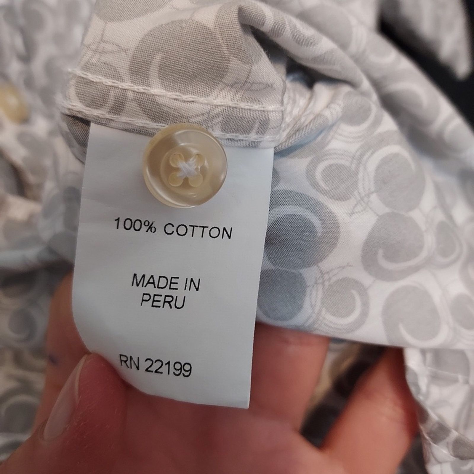Kennington Ltd. Kennington California Estate Shirt Button Gray White Shirt Size US M / EU 48-50 / 2 - 5 Thumbnail
