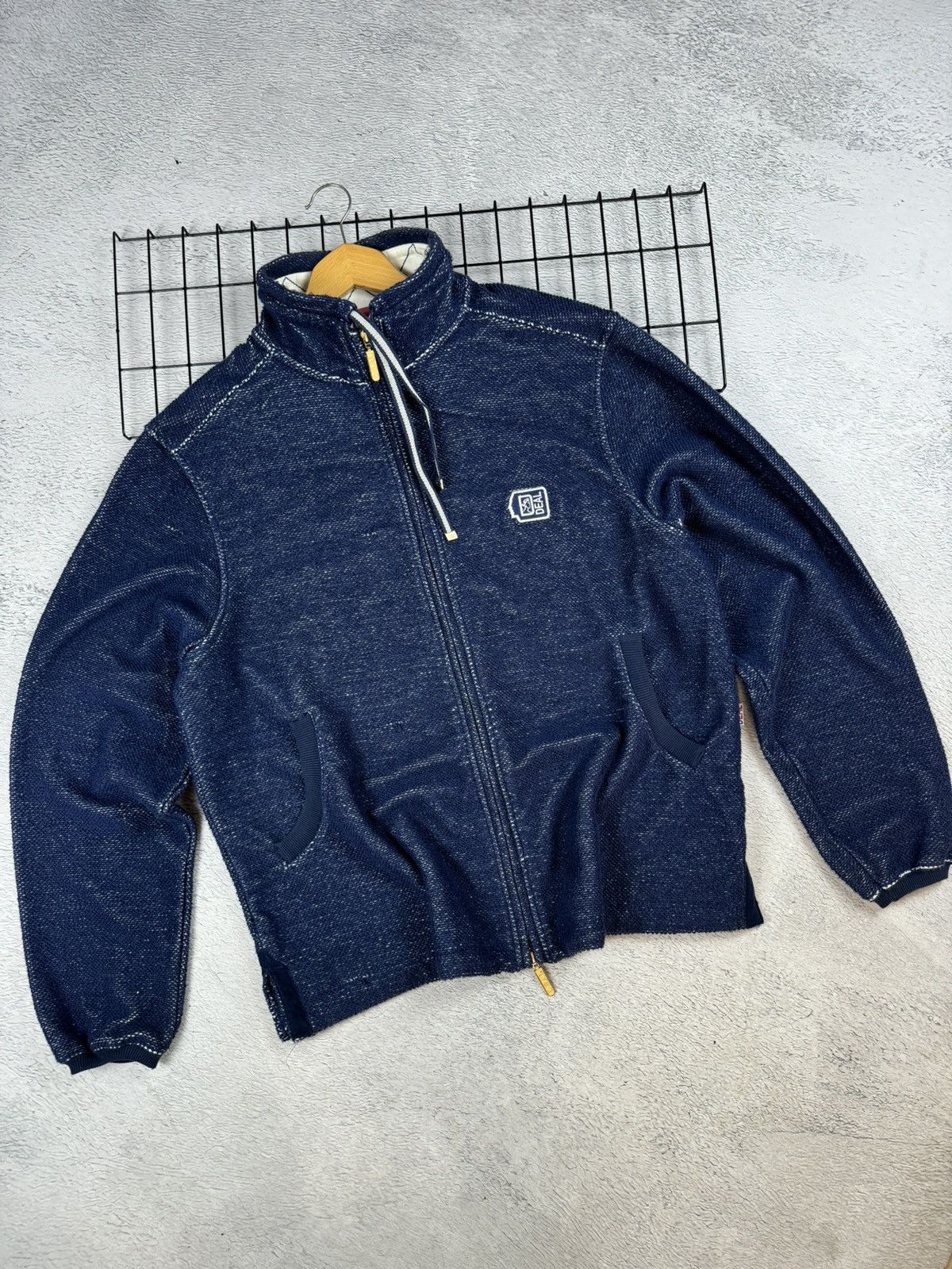 Brain Dead × Flannel × Japanese Brand 90’s DEAL Zip Sweater Oldmoney Great Britain 2XL size Size US XXL / EU 58 / 5 - 1 Thumbnail