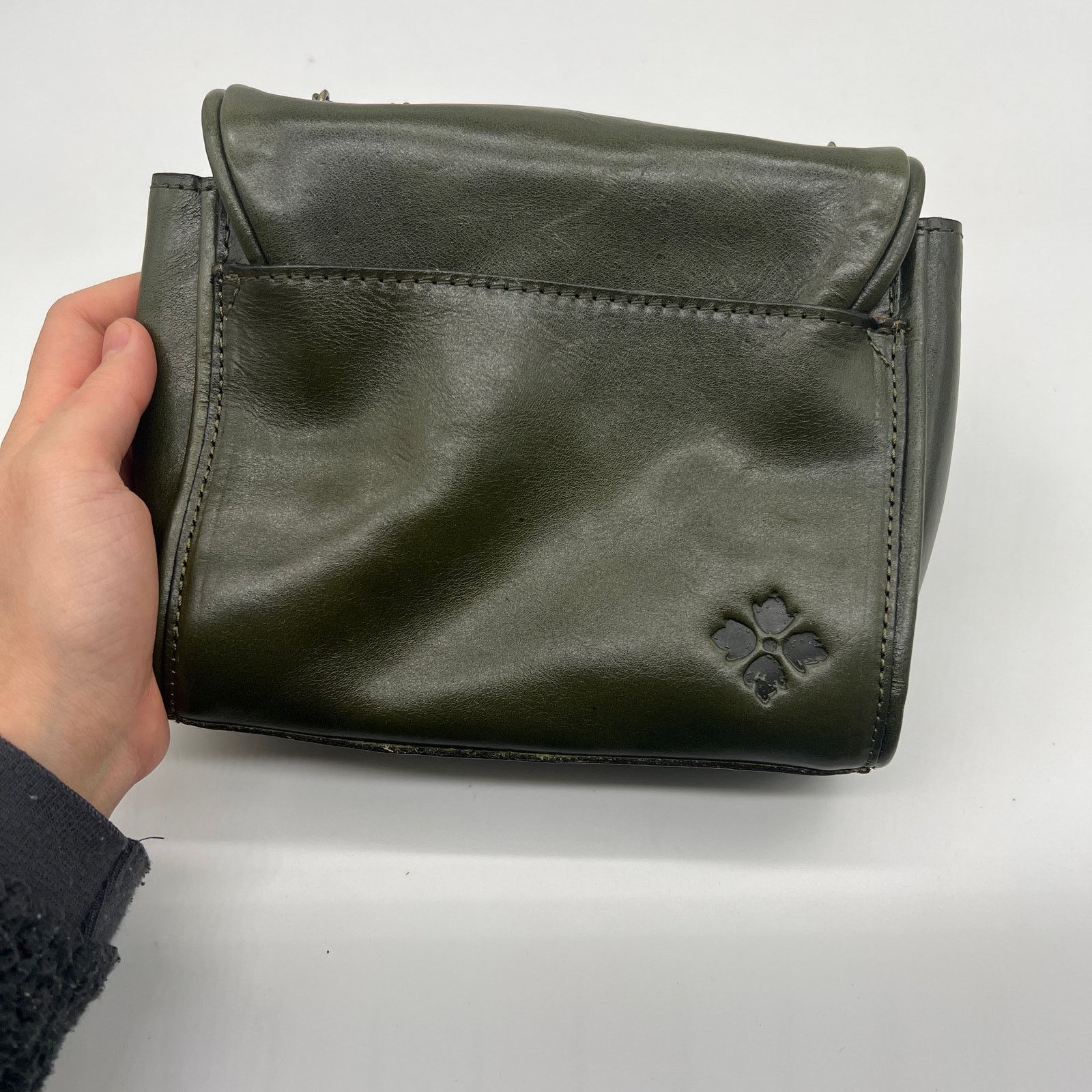 Other Patricia Nash Leather Purse Harlow Flap Chain Bag Soft Olive Size ONE SIZE - 2 Thumbnail