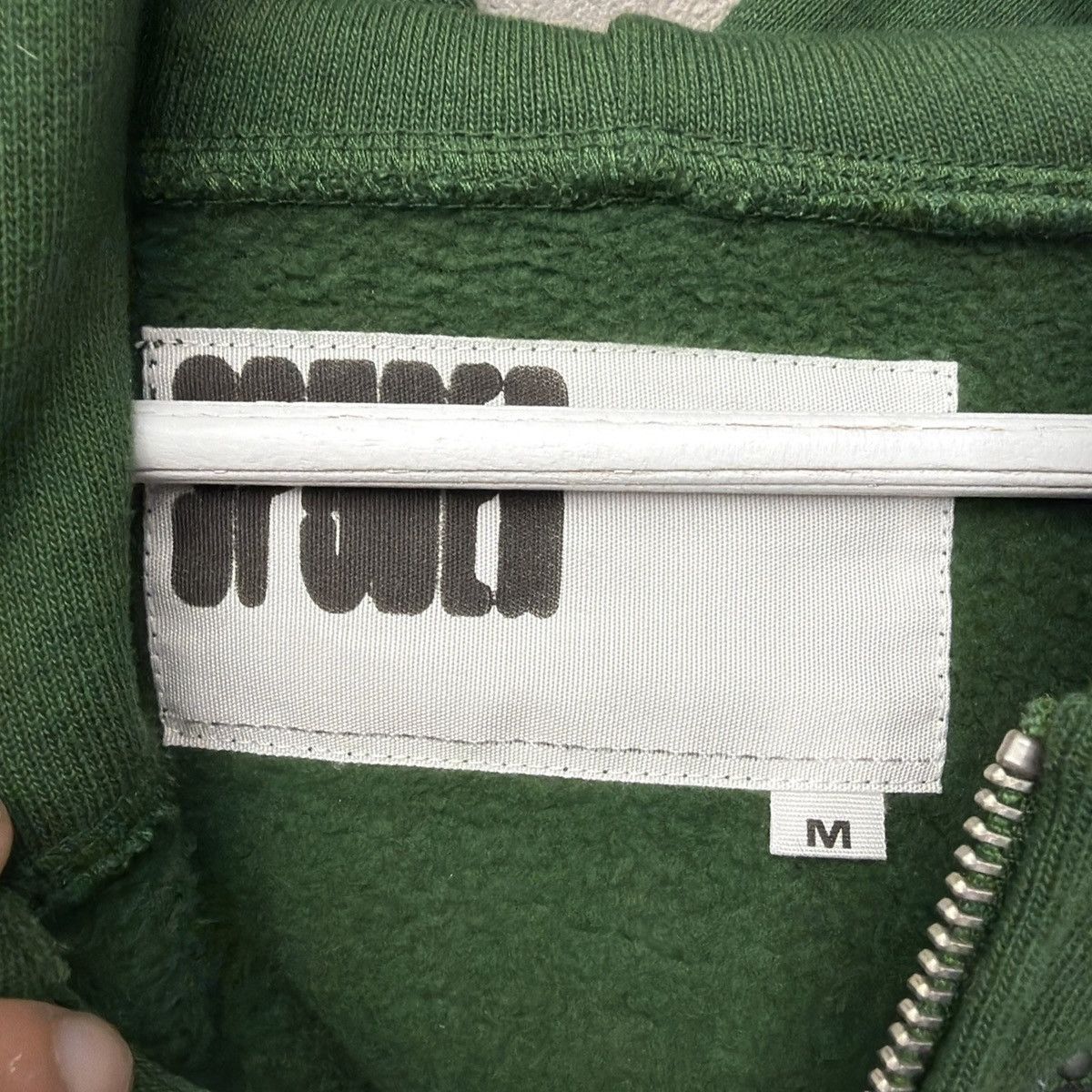Sp5der Sp5der Worldwide GreenZip Up Studded Hoodie Size M Worn Once Size US M / EU 48-50 / 2 - 7 Thumbnail