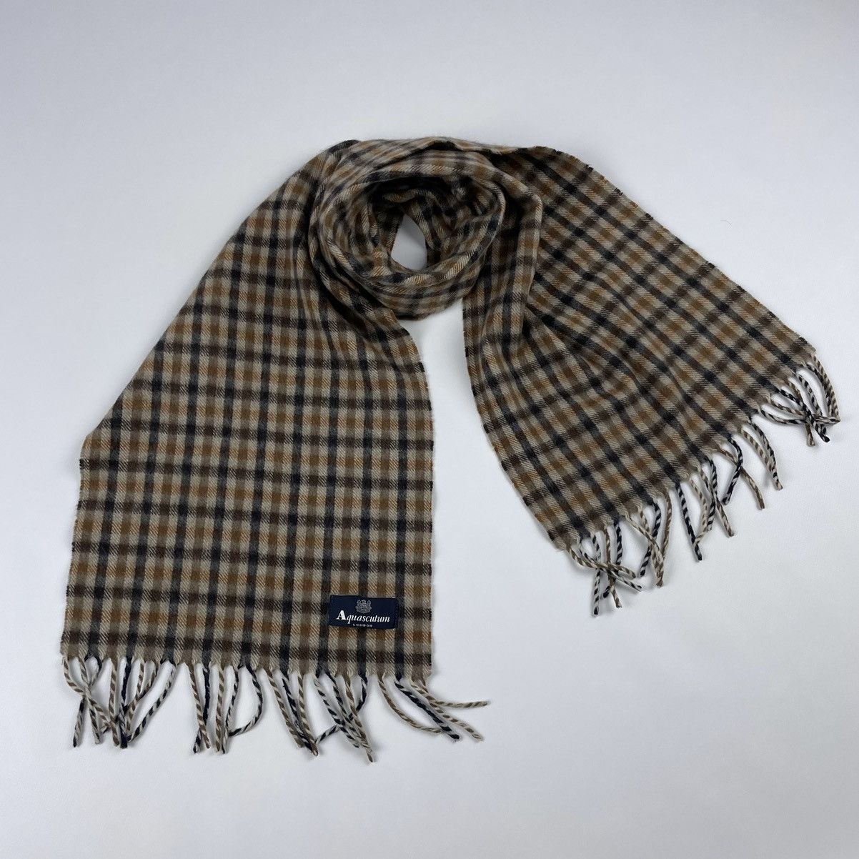 Aquascutum Aquascutum Vintage Cashmere Scarf Size ONE SIZE - 2 Thumbnail