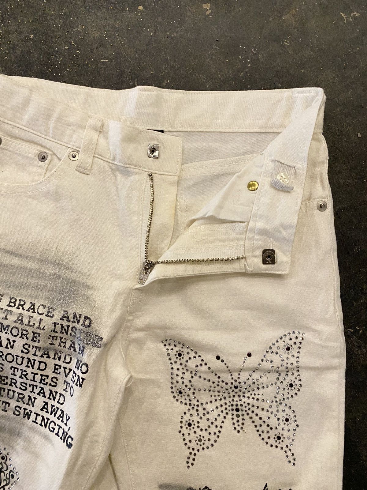 If Six Was Nine × Japanese Brand × Le Grande Bleu (L.G.B.) Y2k Pentys Japan Cross wise flare Jeans Size 26" / US 2 / IT 38 - 10 Thumbnail