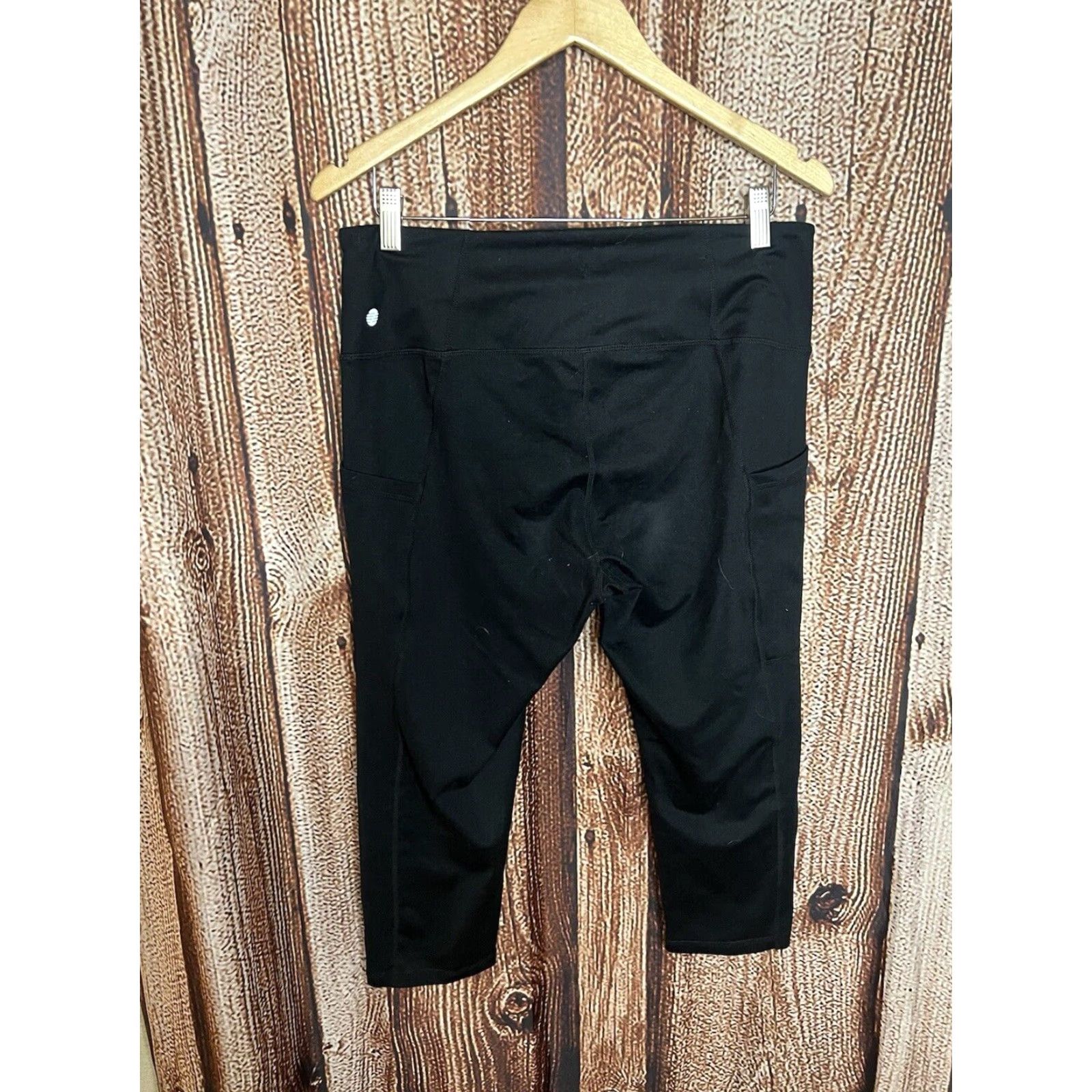 Vintage Z by Zella Womens Black Athletic Capri Leggings Size Large Size 36" / US 14 / IT 50 - 2 Thumbnail