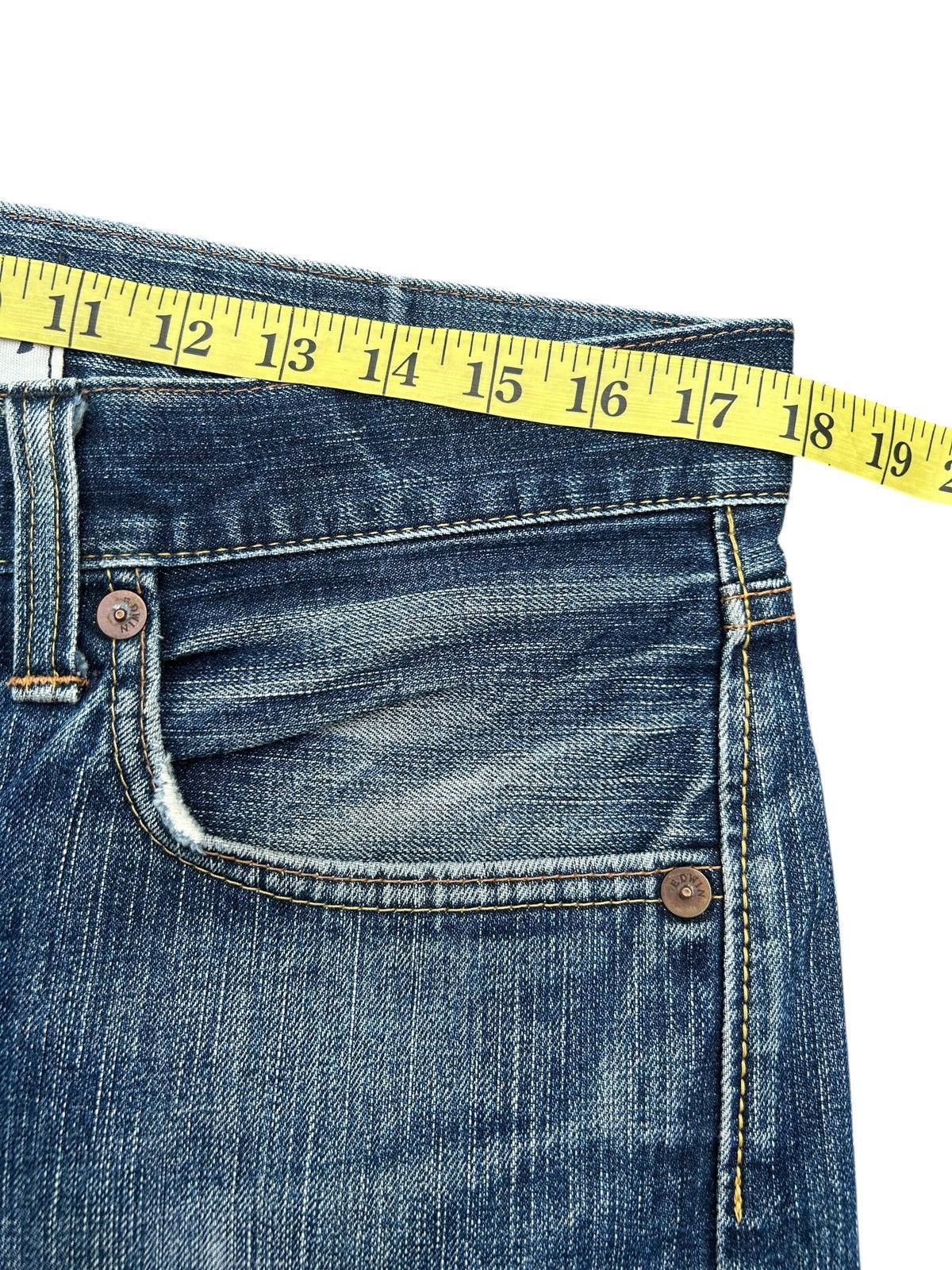 Kapital Vintage Edwin 503V Selvedge Distressed Denim Jeans Size US 36 / EU 52 - 17 Thumbnail