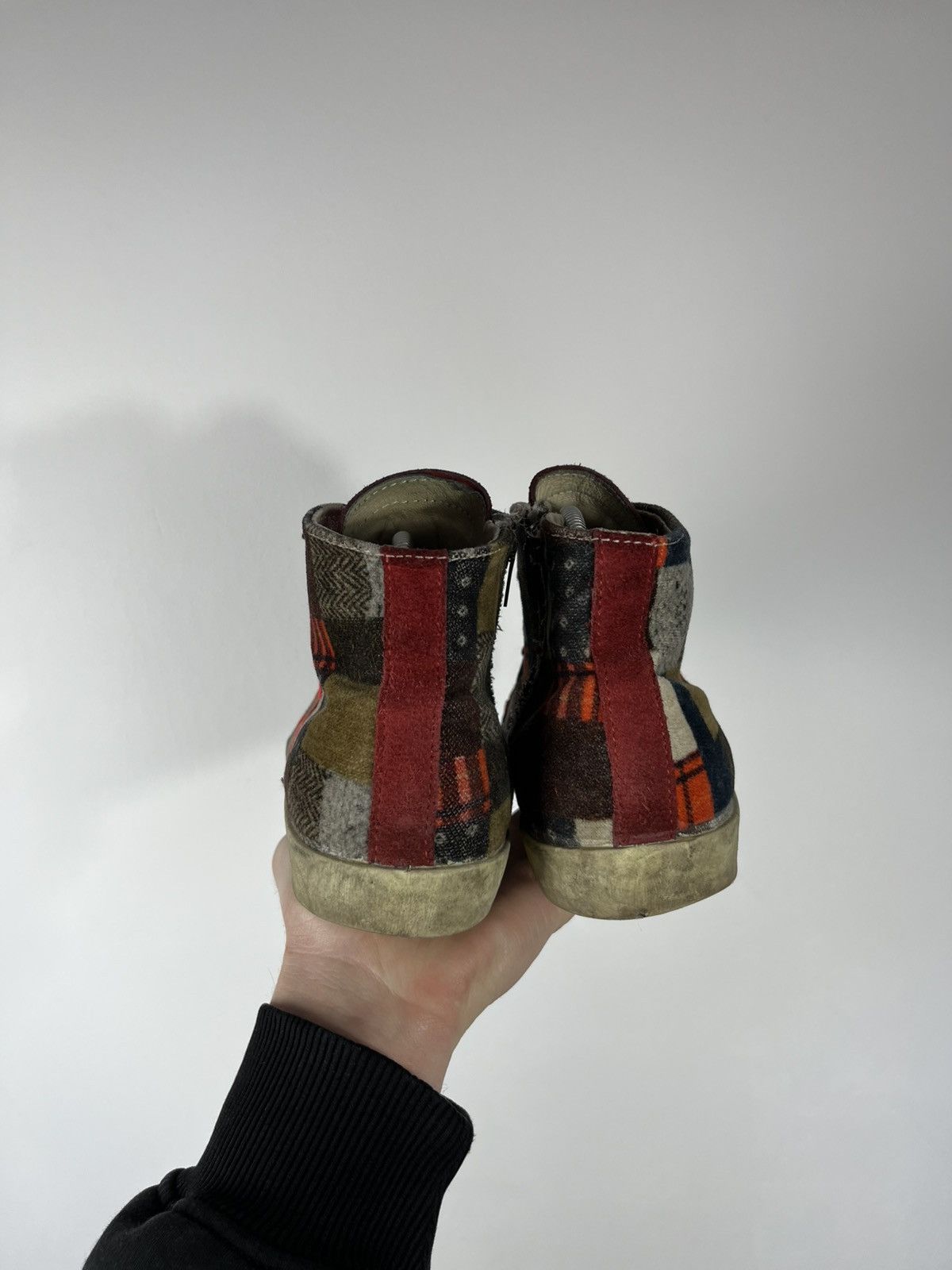 Other Ishikawa Handmade Patchwork High Top Sneakers Shoes EU 38 Size US 7 / IT 37 - 9 Thumbnail