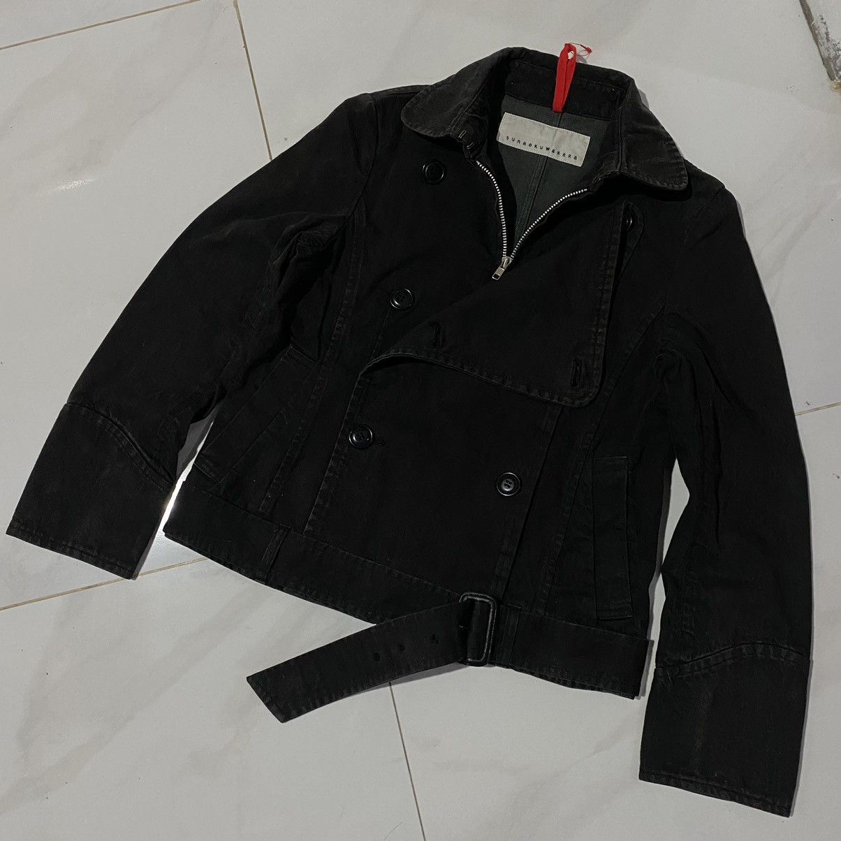 Issey Miyake × Sunao Kuwahara Sunaokuwahara Layered Biker Jacket Size M / US 6-8 / IT 42-44 - 5 Thumbnail