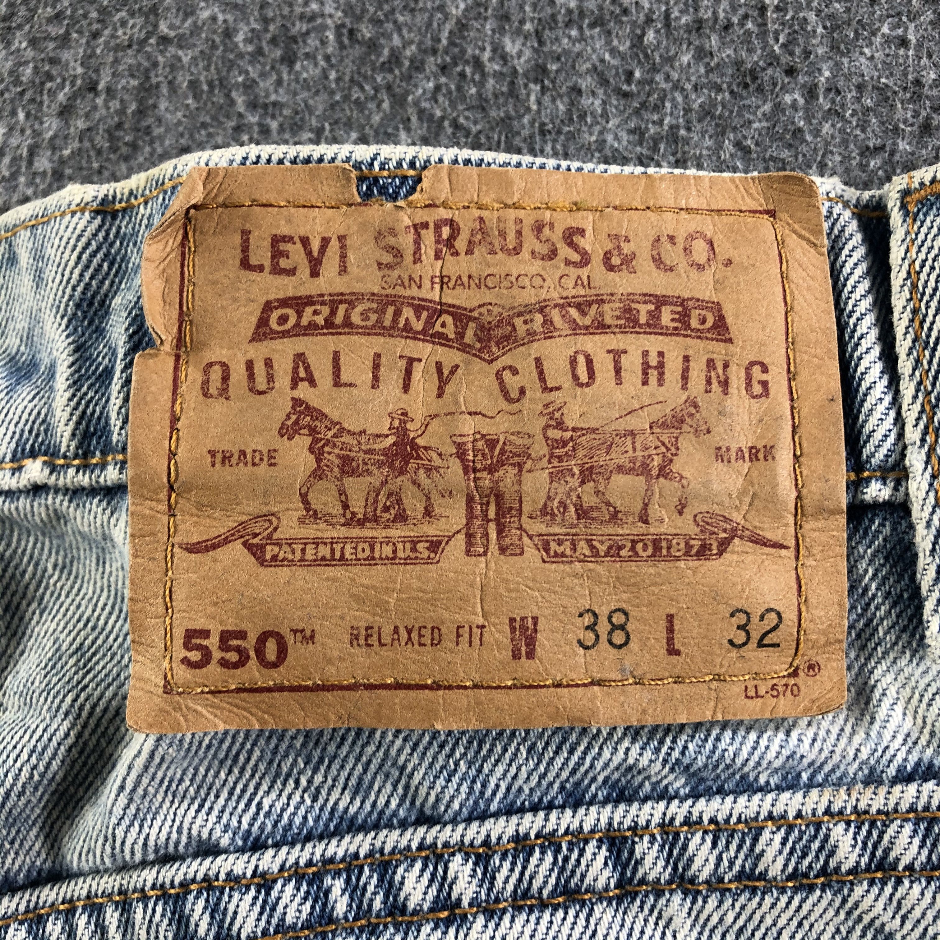 Levi's Vintage Light Wash Levis 550 Jeans-J3363 Size US 38 / EU 54 - 5 Thumbnail