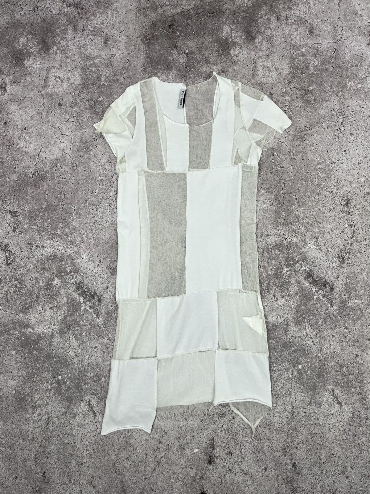Rundholz Rundholz Tunic Mesh Dress Short Sleeve Size L / US 10 / IT 46 - 1 Thumbnail
