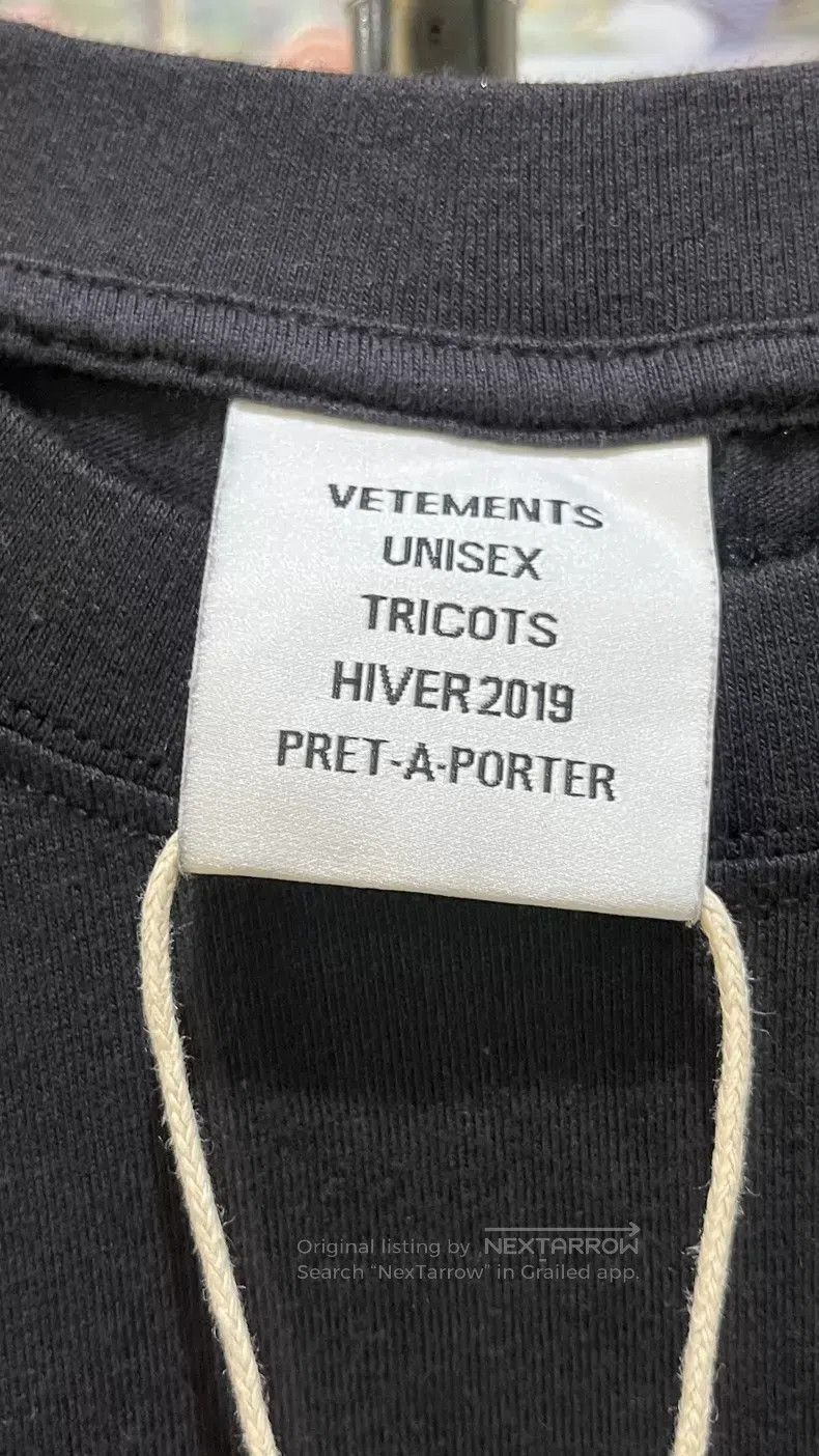 Vetements Vetements Black and Colorful Letter Short Sleeve T-Shirt, Size US L / EU 52-54 / 3 - 3 Thumbnail