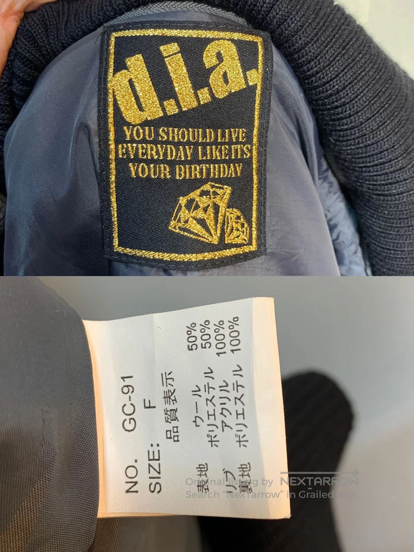 Other D.I.A Removable Collar Black Jacket. Size US M / EU 48-50 / 2 - 7 Thumbnail