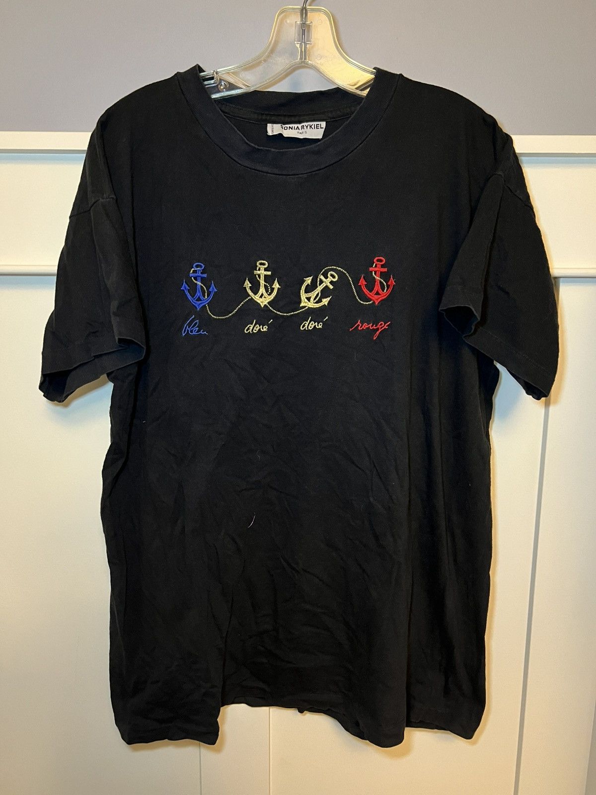 Sonia Rykiel Vintage Sonia Rykiel Paris sail boat embroidery t-shirt Size US XL / EU 56 / 4 - 1 Thumbnail
