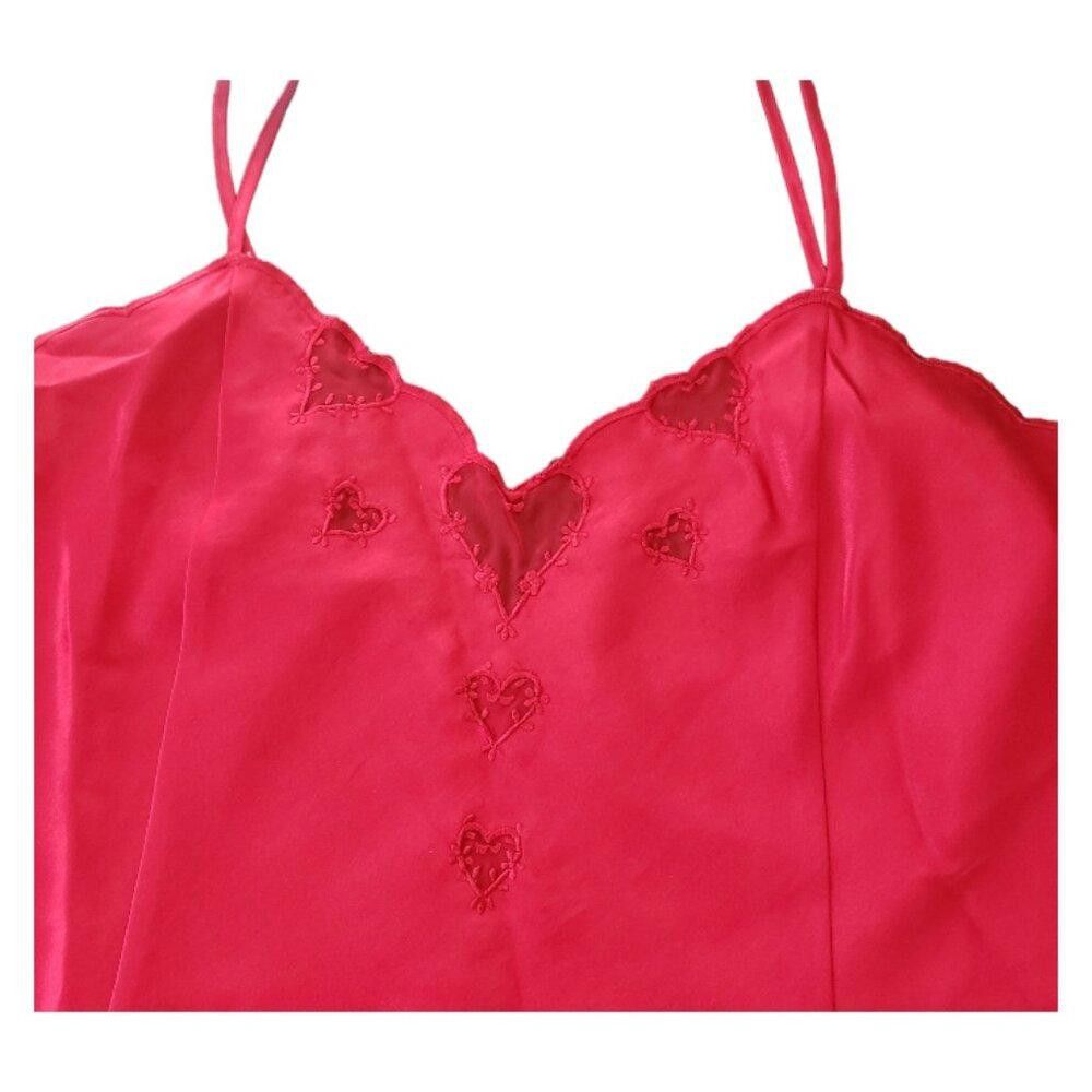 Designer CT1378 Lord & Taylor Red Two Piece Cami & Short Sleep Set XL Size ONE SIZE - 6 Thumbnail