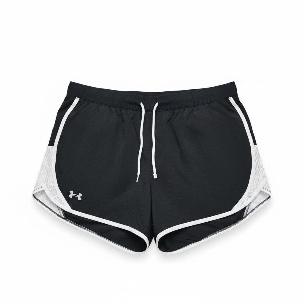 Under Armour Under Armour Women’s Running Shorts XL Black White HeatGear Size 36" / US 14 / IT 50 - 1 Thumbnail