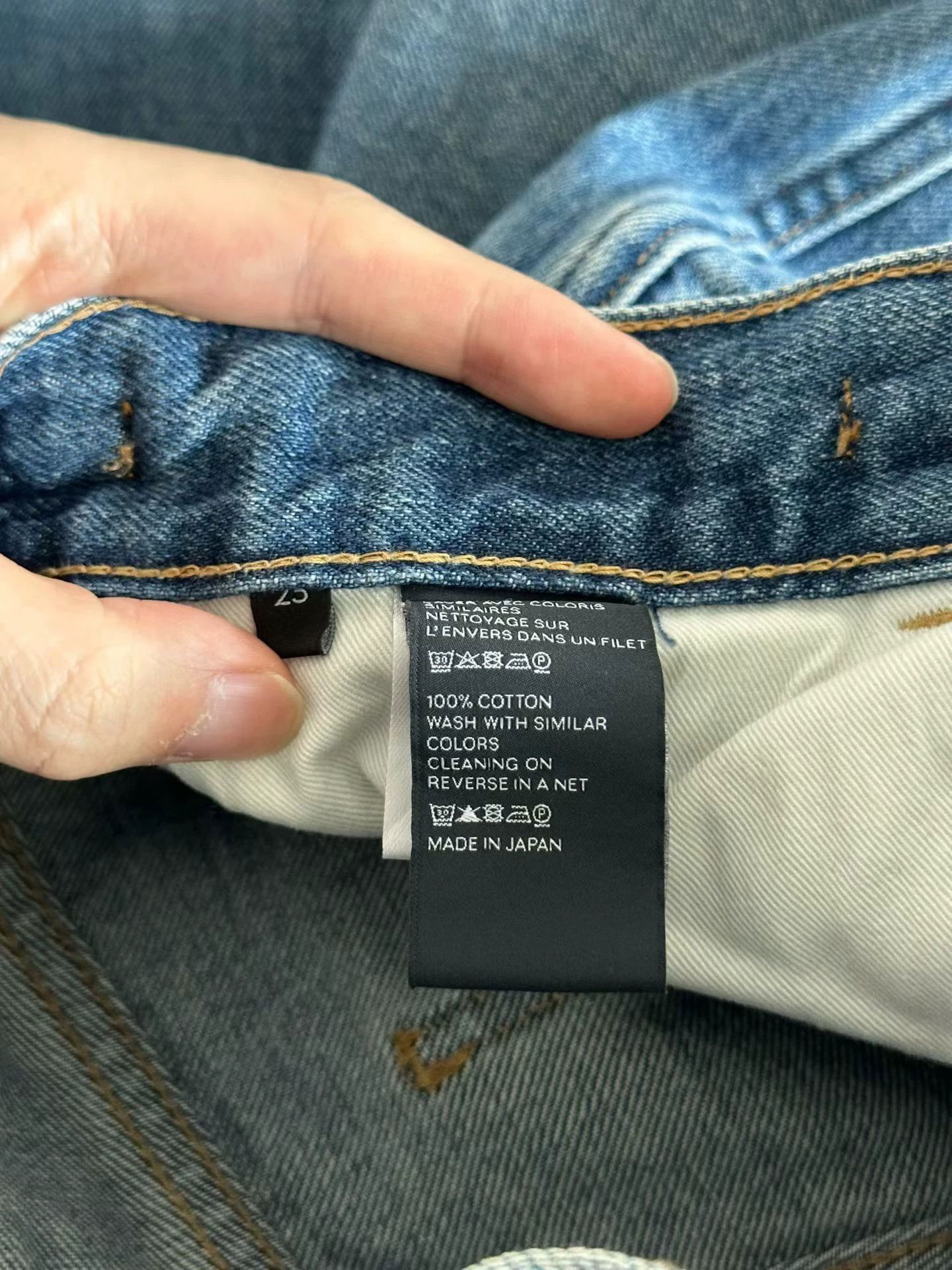 Celine Celine Jane Triomphe Denim Jeans Women's 25 Hemmed 98% New Size 25" / US 0 / IT 36 - 4 Thumbnail