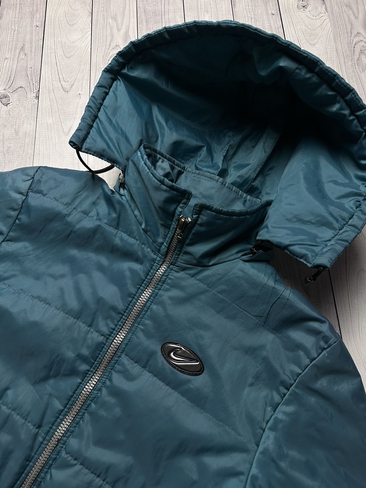 Nike × Vintage Vintage Nike jacket size S logo parka green Size US S / EU 44-46 / 1 - 4 Thumbnail