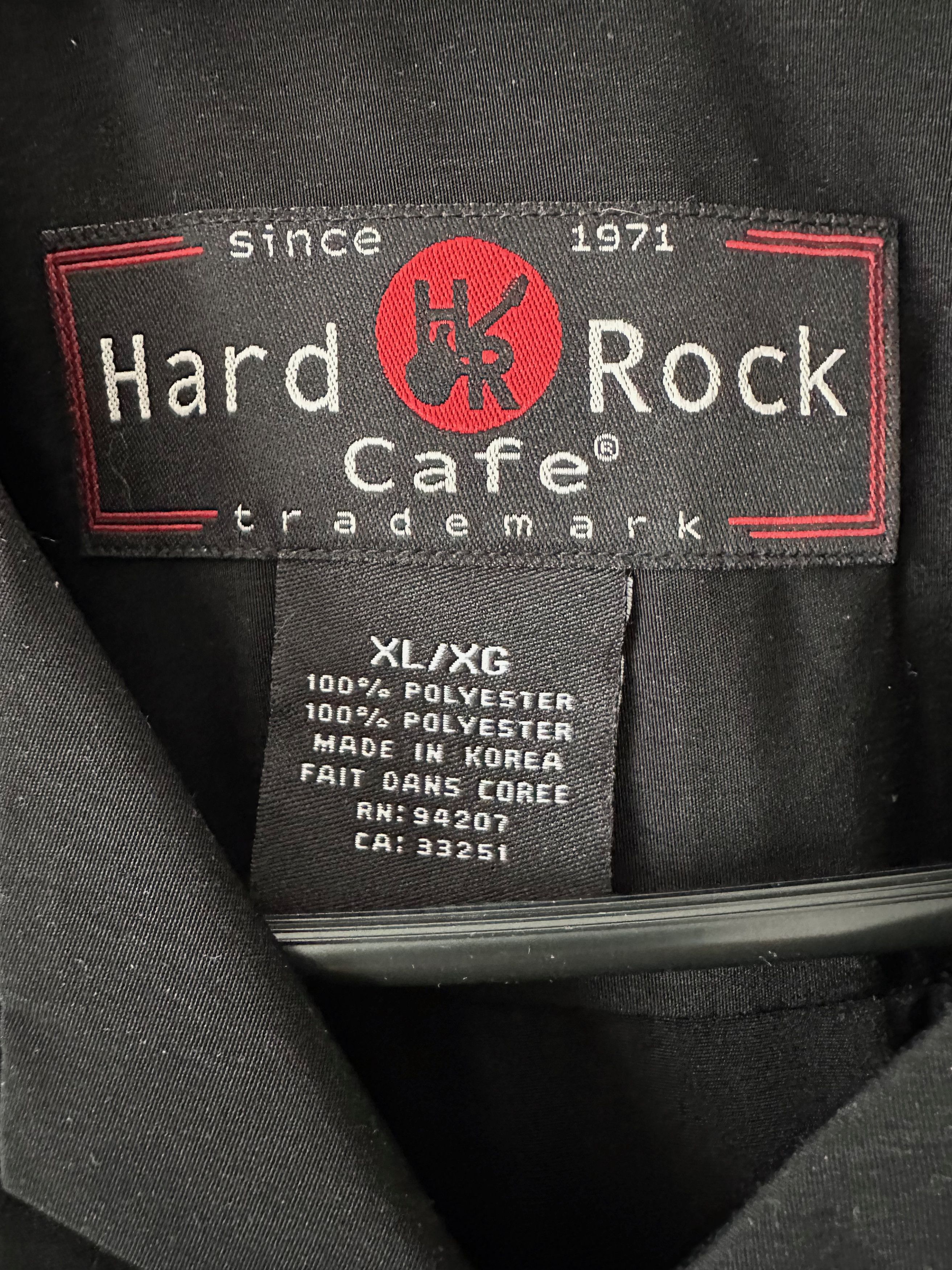 Hard Rock Cafe 90's Vintage Hard Rock Cafe Las Vegas black shirt short Size US XL / EU 56 / 4 - 6 Thumbnail