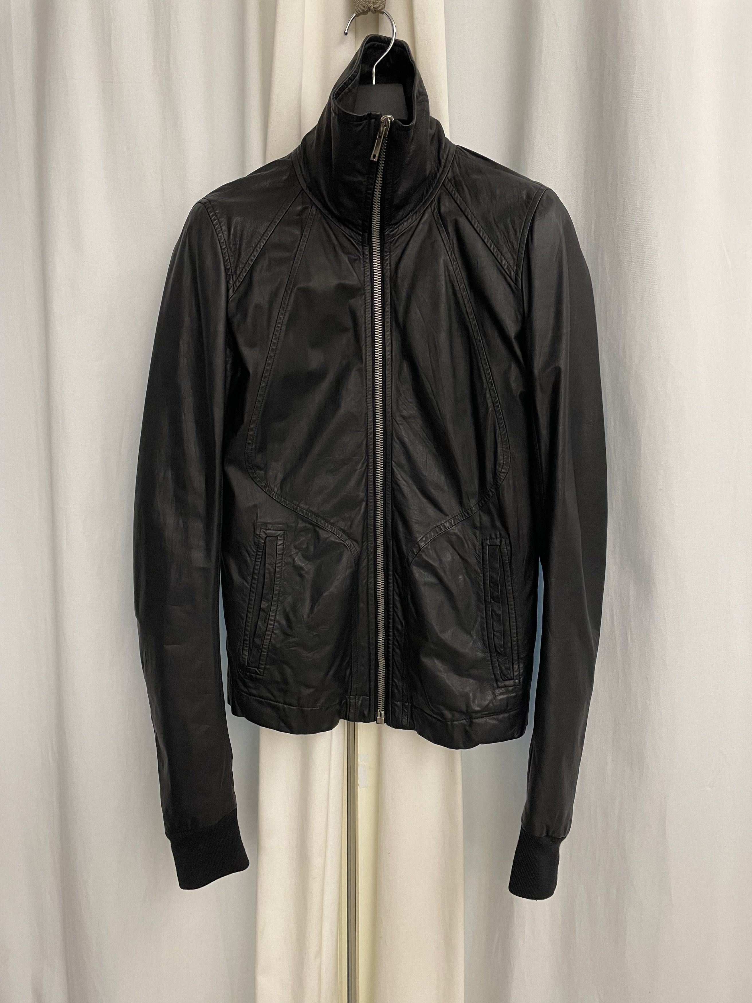 Rick Owens Calf leather Intarsia jacket 46 | Grailed